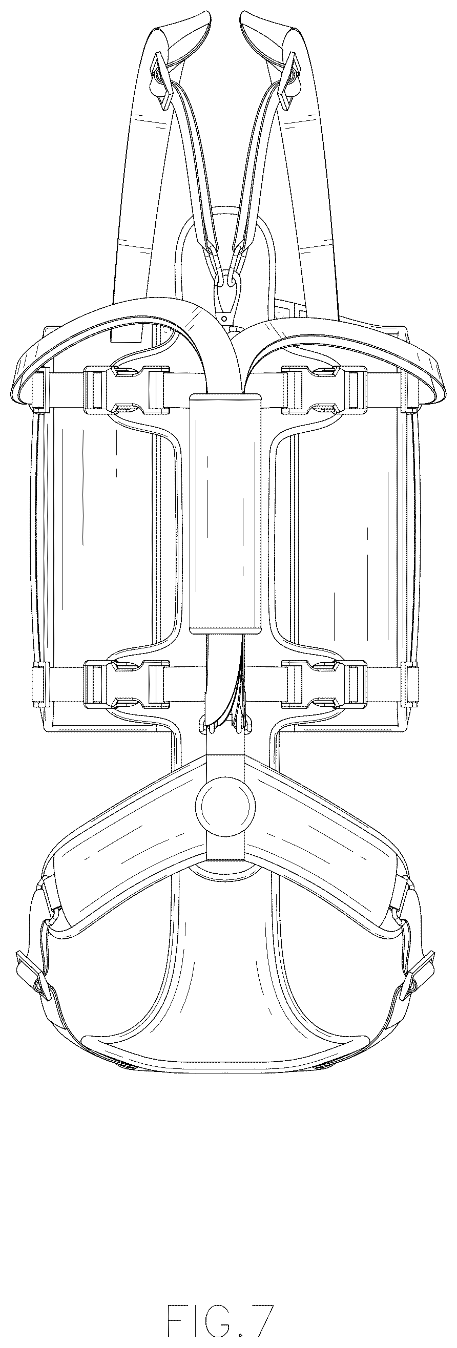 Patent USD1079145 Figure 7 – Lifting harness for dog