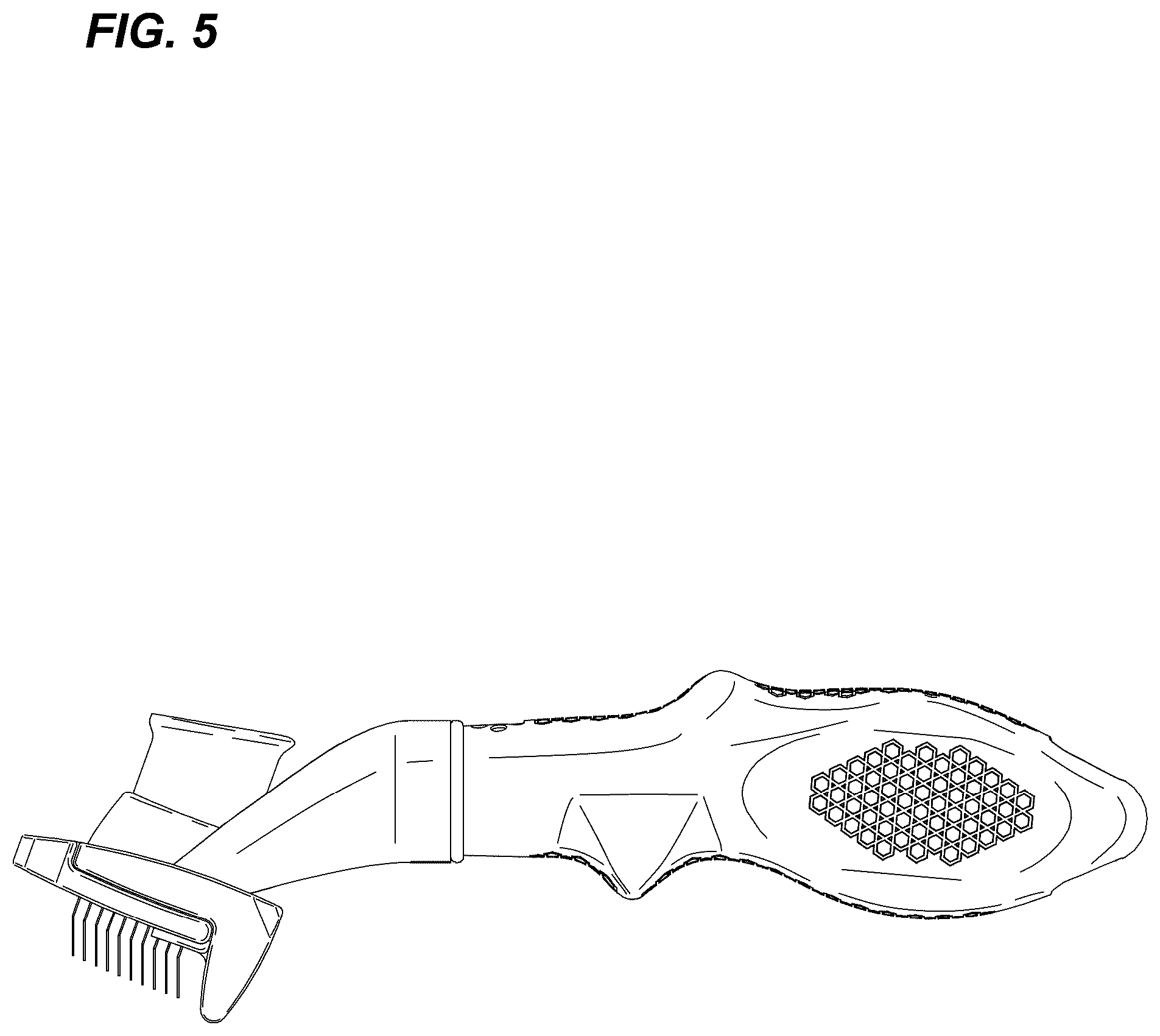 Patent USD1079147 Figure 5 – Animal grooming tool