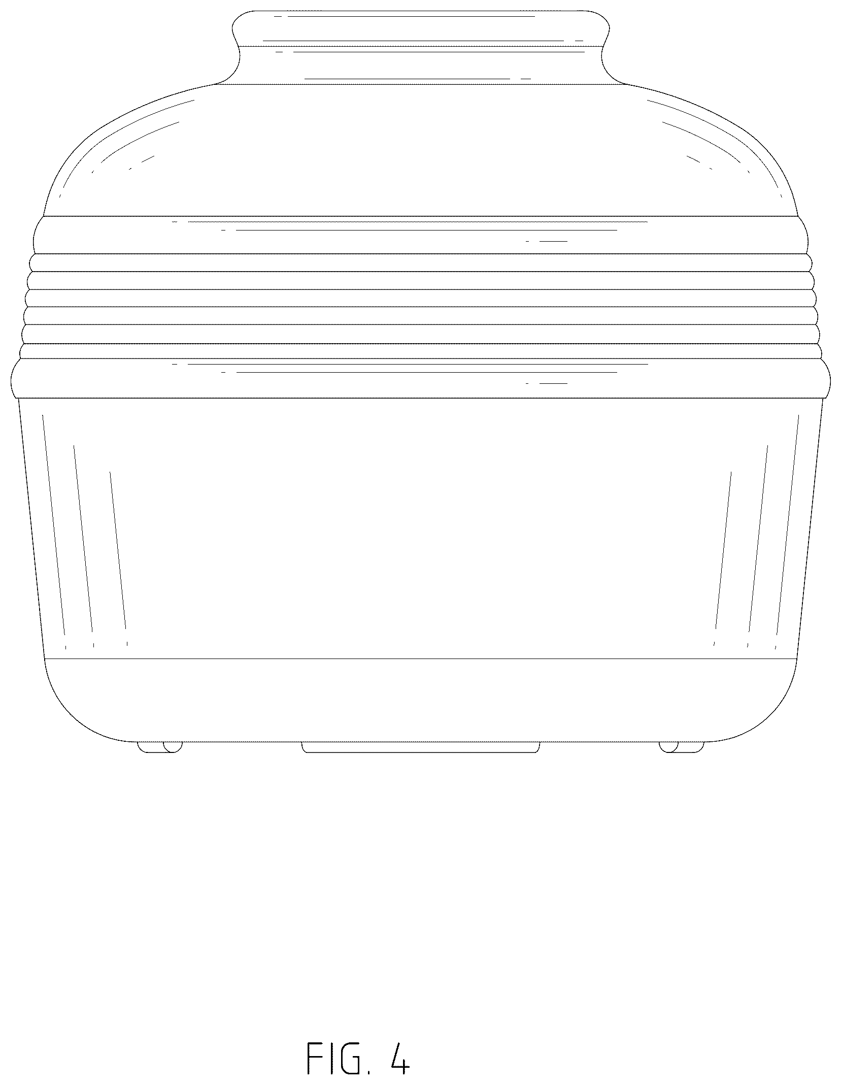 Patent USD1079149 Figure 4 – Litter box