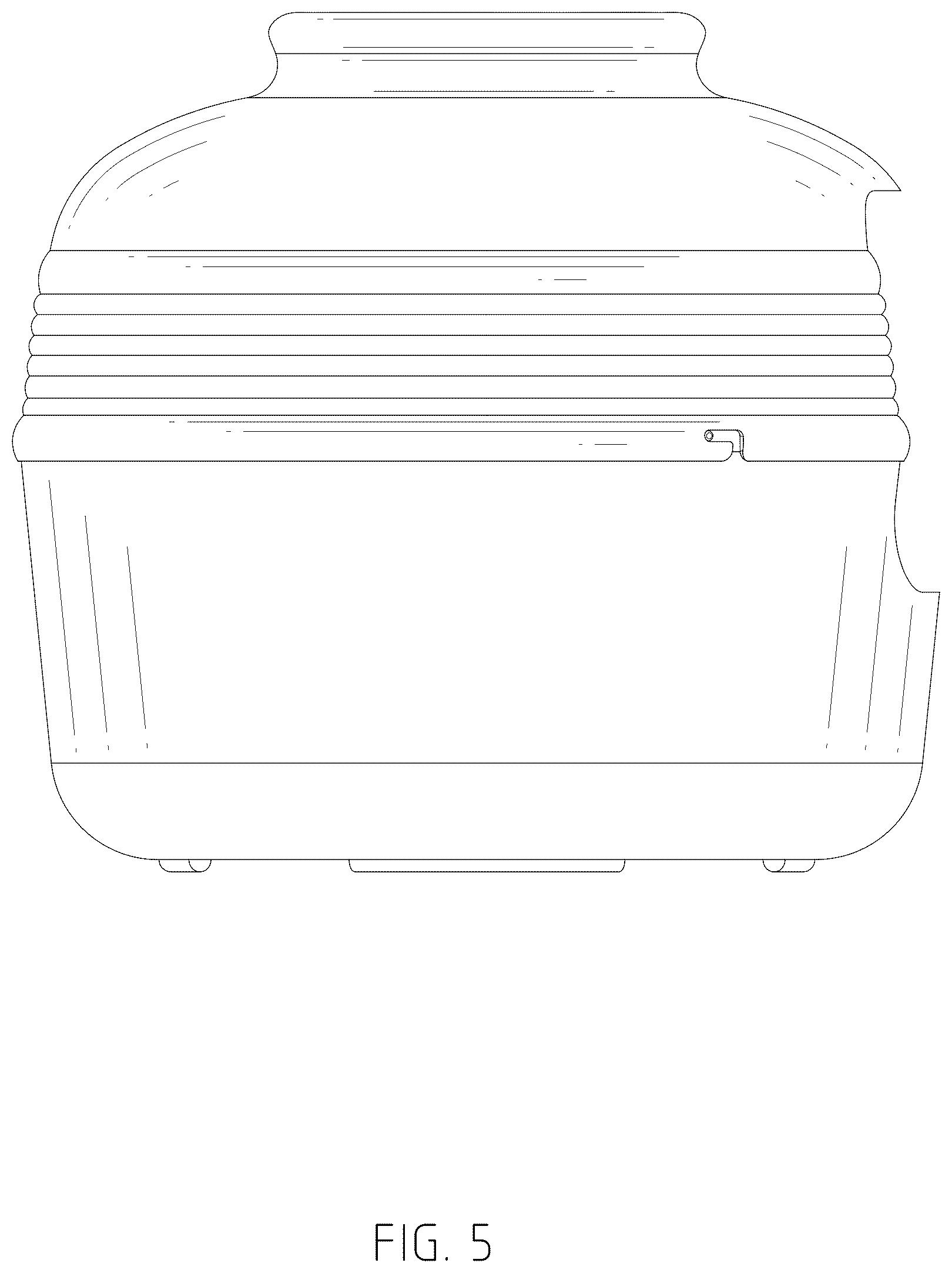 Patent USD1079149 Figure 5 – Litter box