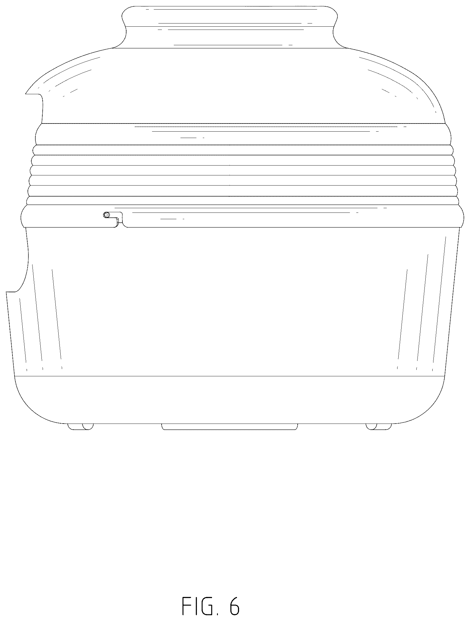 Patent USD1079149 Figure 6 – Litter box