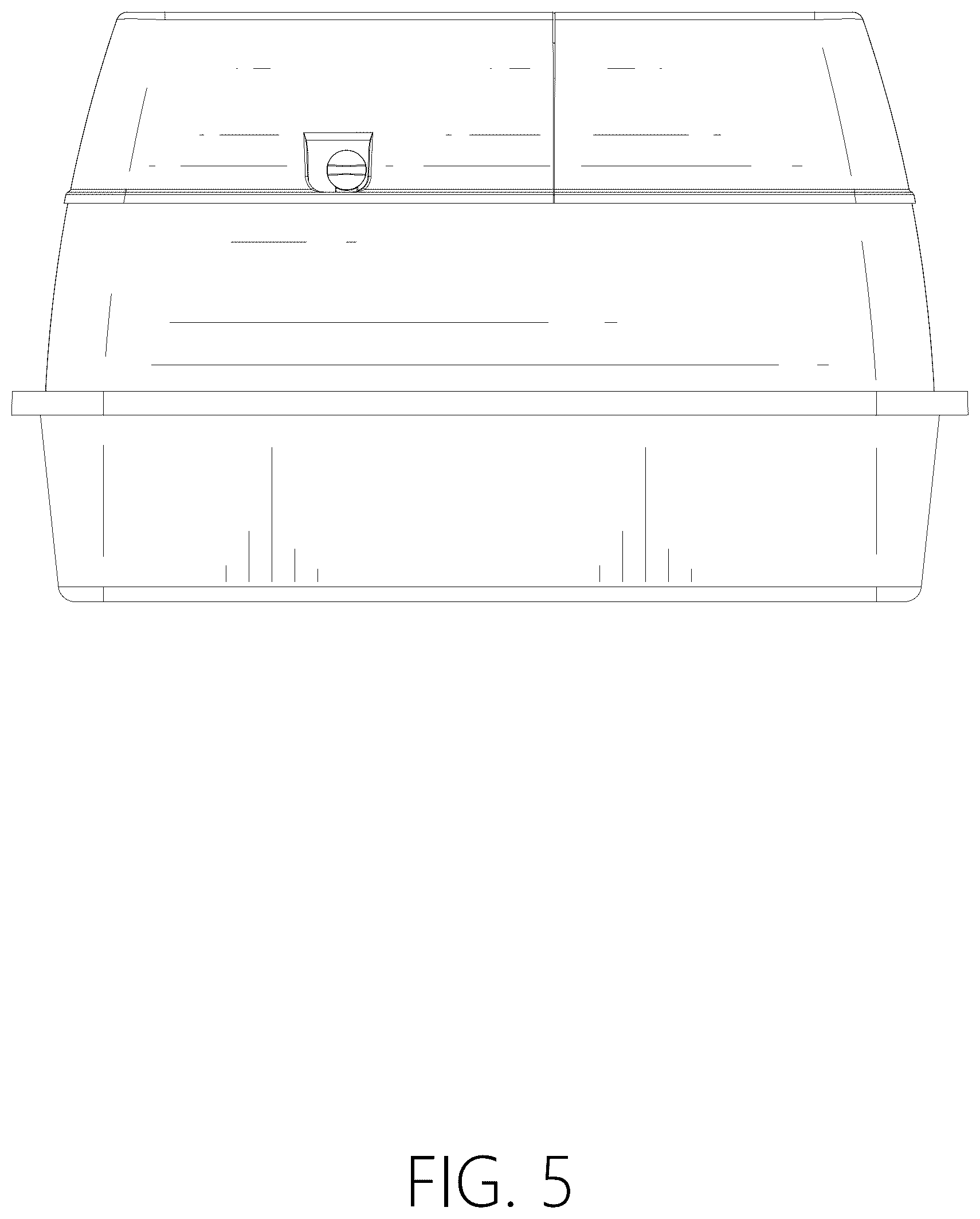 Patent USD1079150 Figure 5 – Cat litter box