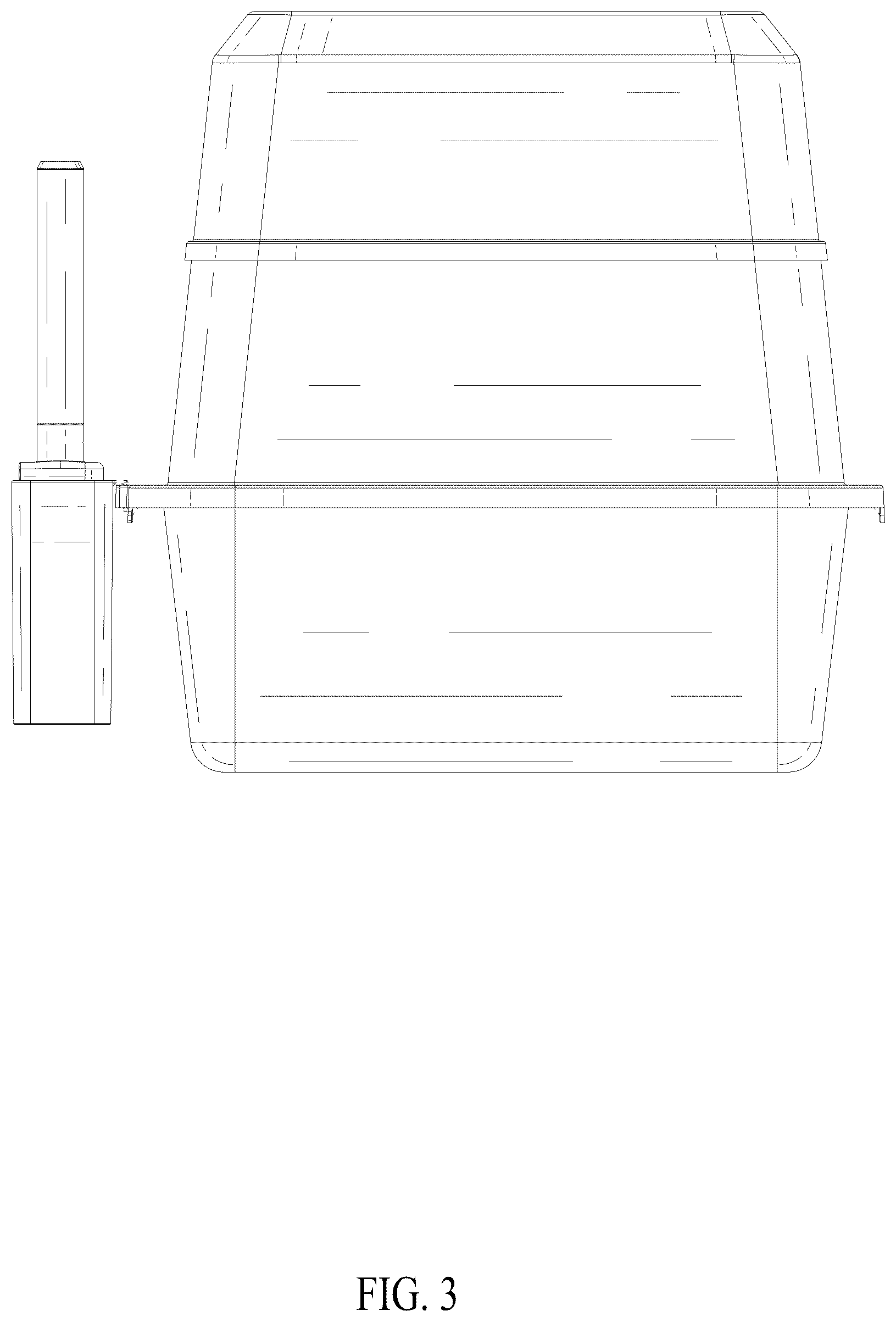 Patent USD1079151 Figure 3 – Cat litter pan