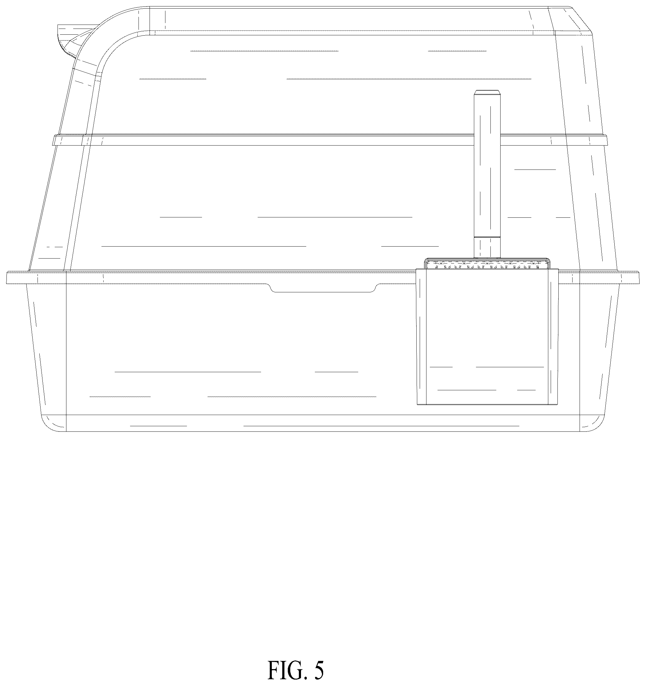Patent USD1079151 Figure 5 – Cat litter pan
