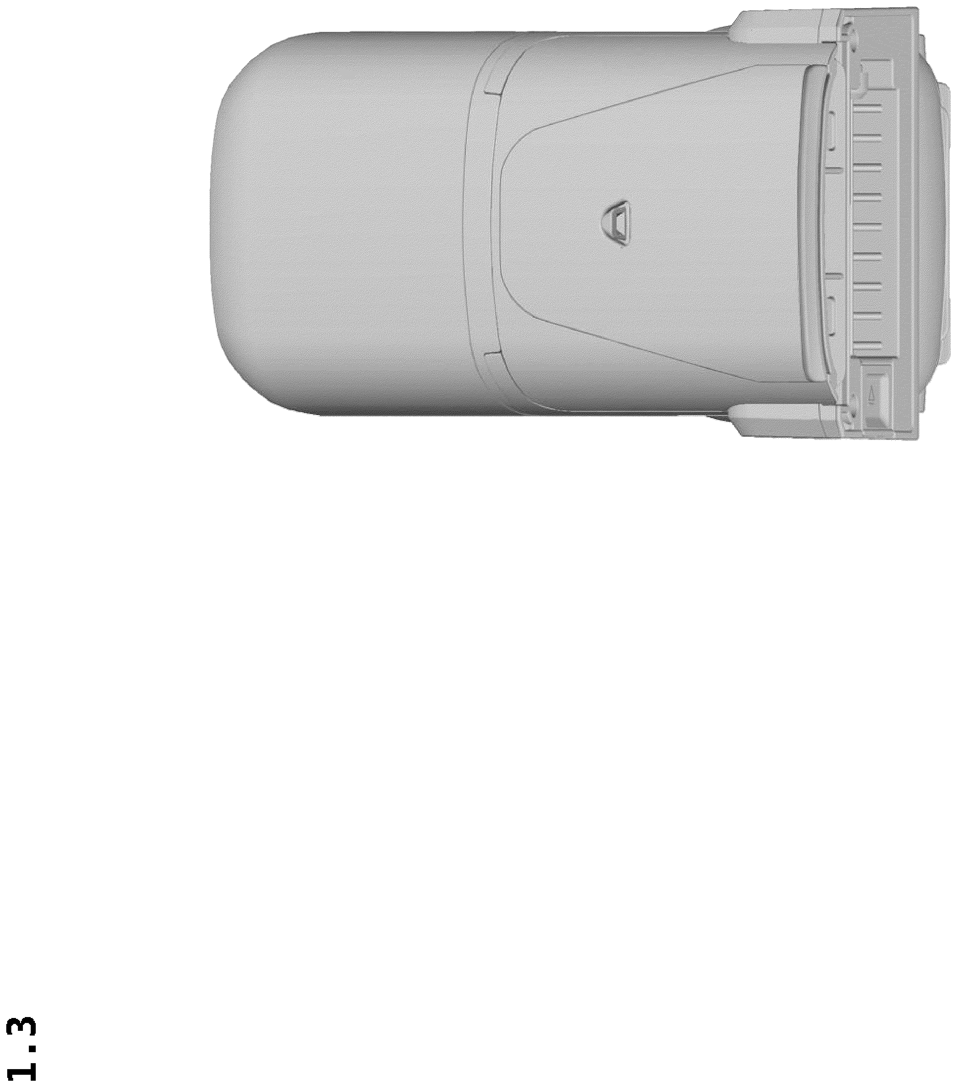 Patent USD1079162 Figure 3 – Fabric washing machine