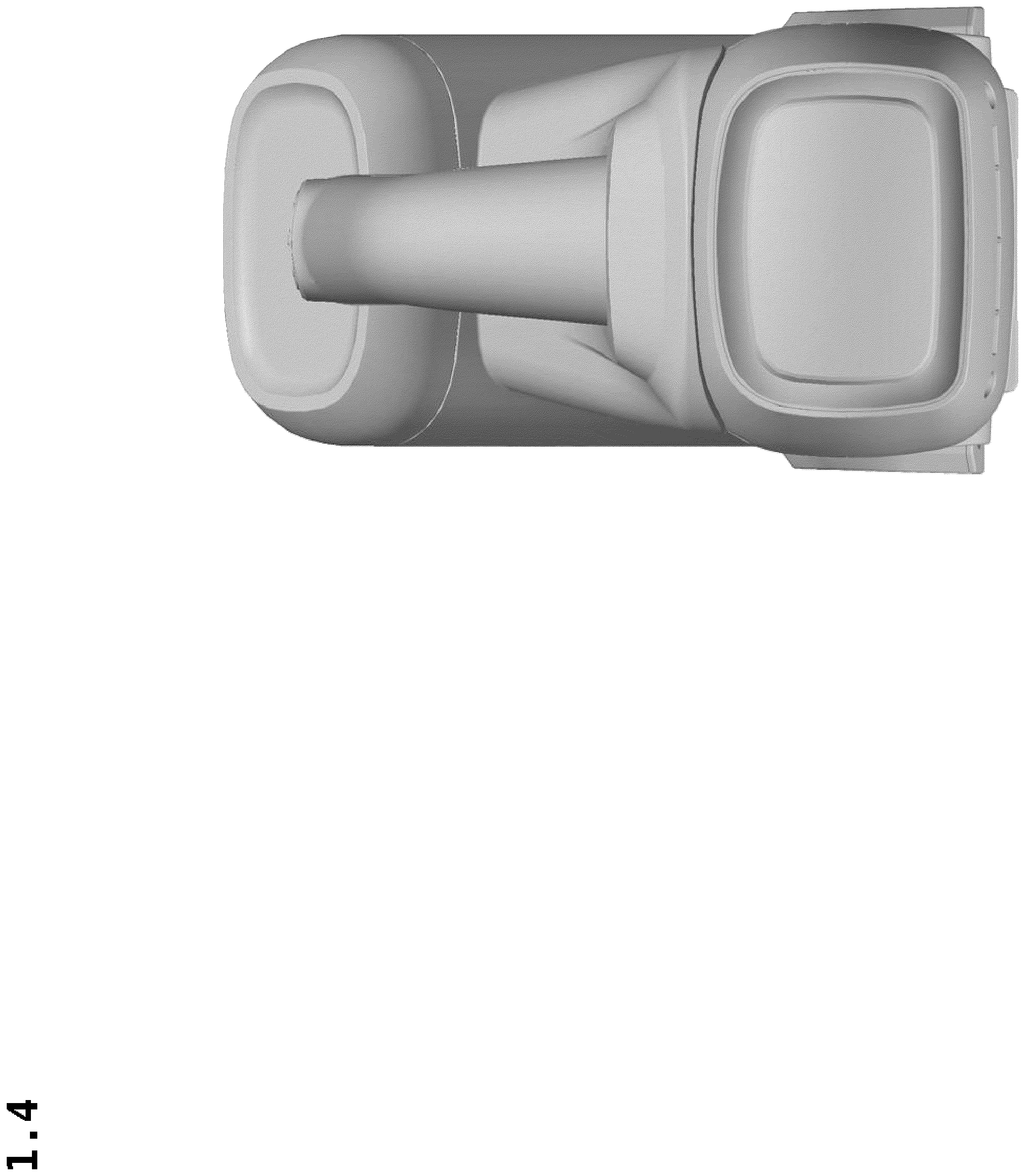 Patent USD1079162 Figure 4 – Fabric washing machine