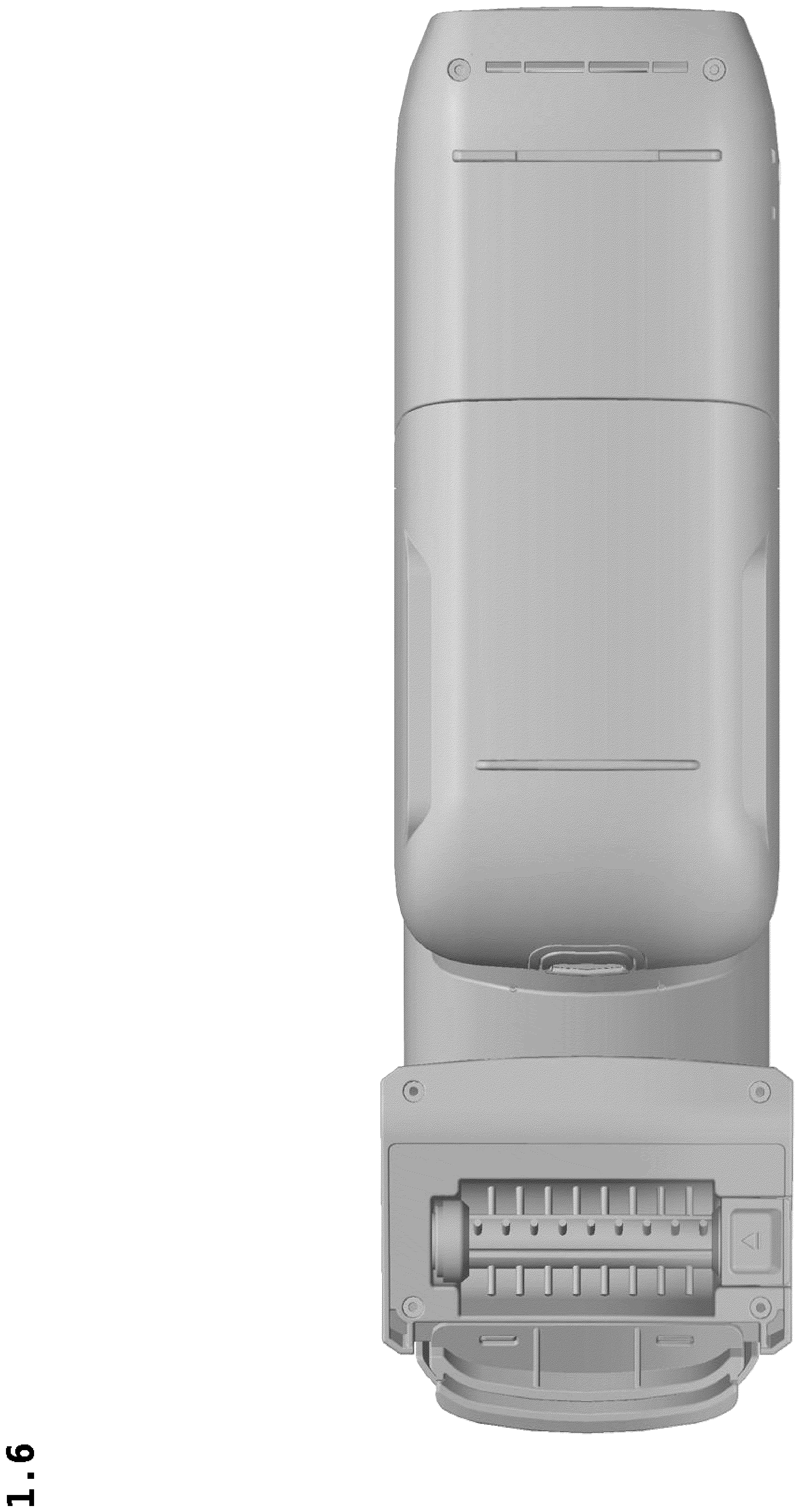 Patent USD1079162 Figure 6 – Fabric washing machine