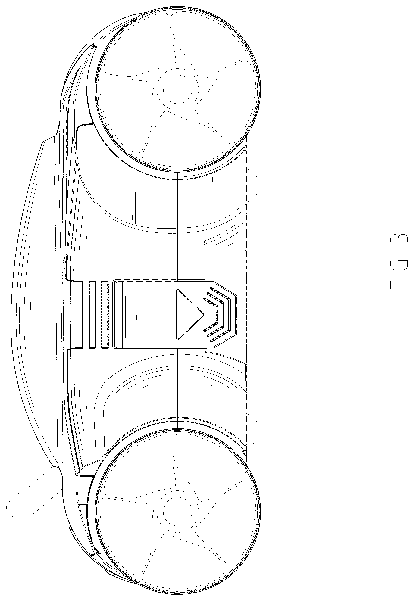 Patent USD1079163 Figure 3 – Pool cleaner