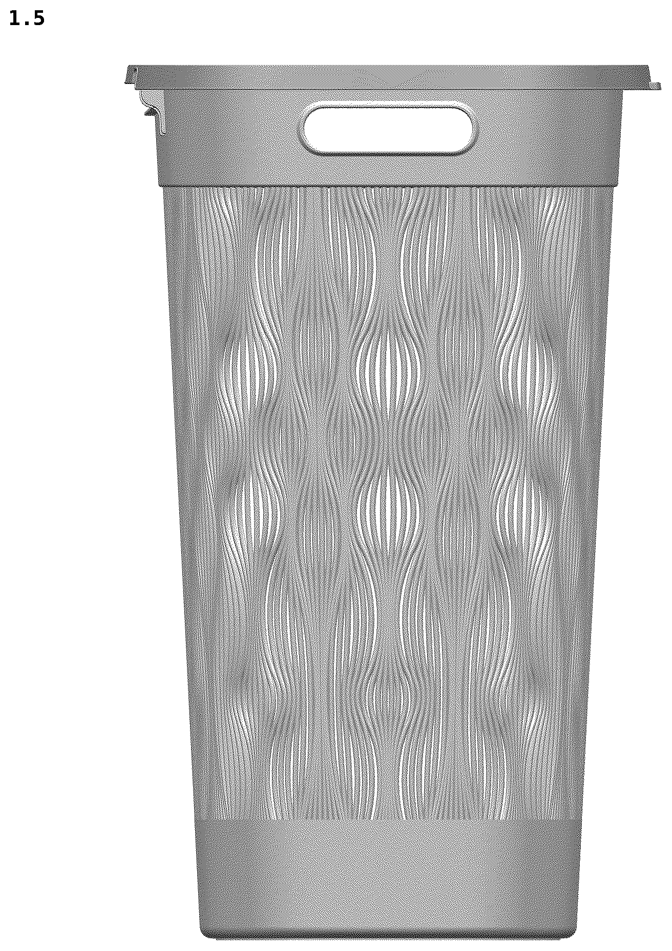 Patent USD1079164 Figure 5 – Storage basket for household purpose
