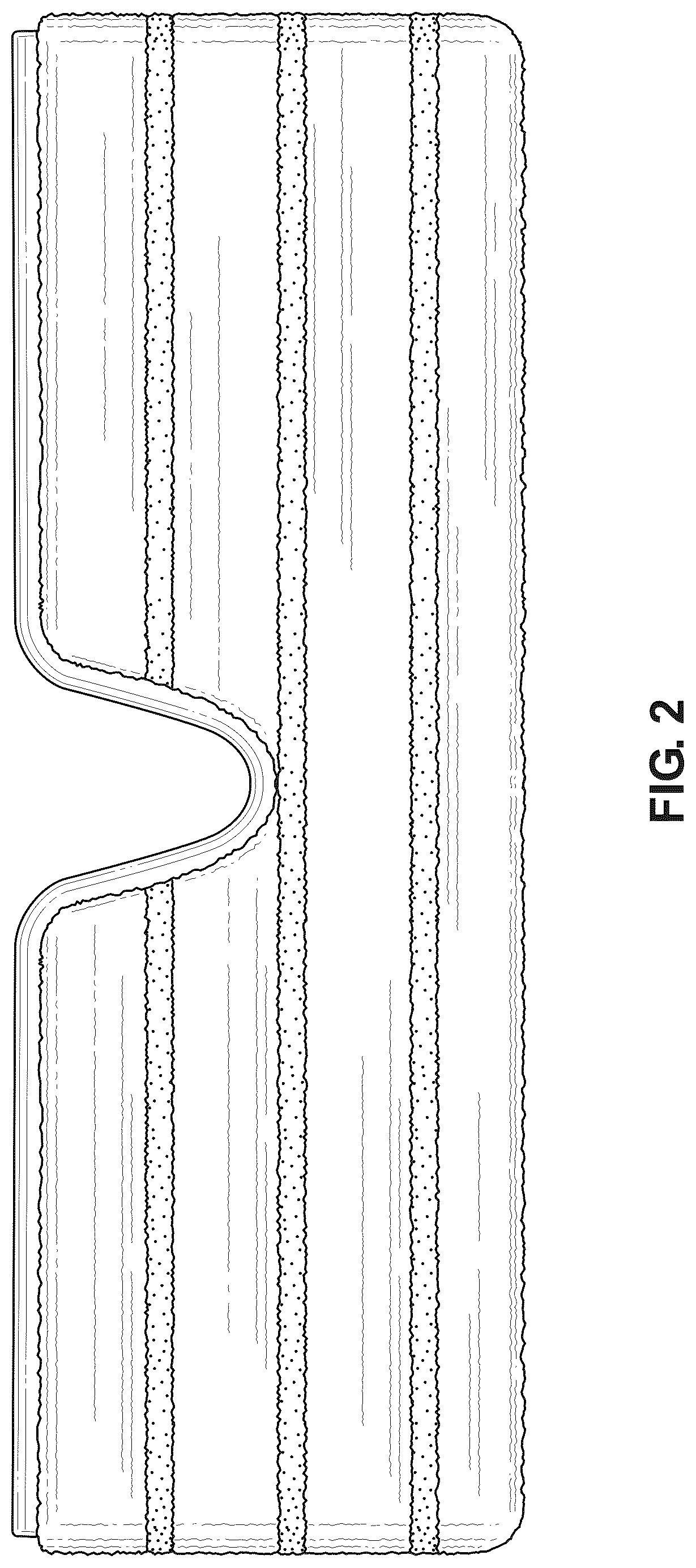 Patent USD1079166 Figure 2 – Cleaning pad for cleaning implement