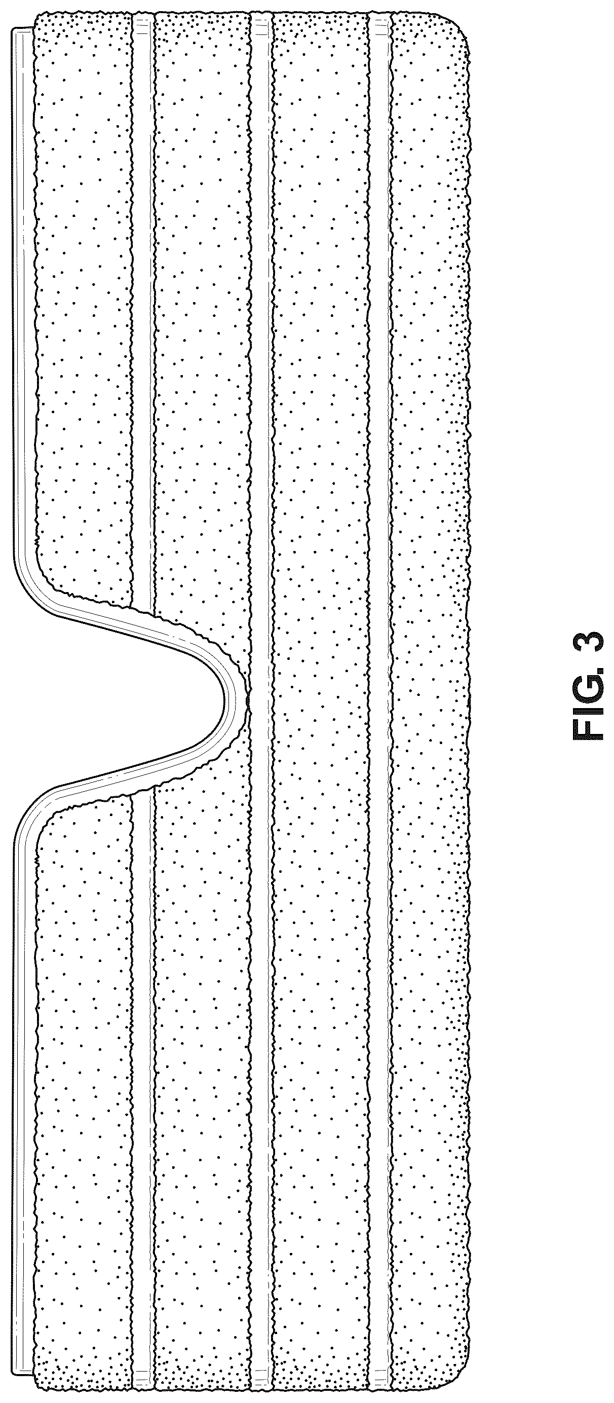 Patent USD1079166 Figure 3 – Cleaning pad for cleaning implement