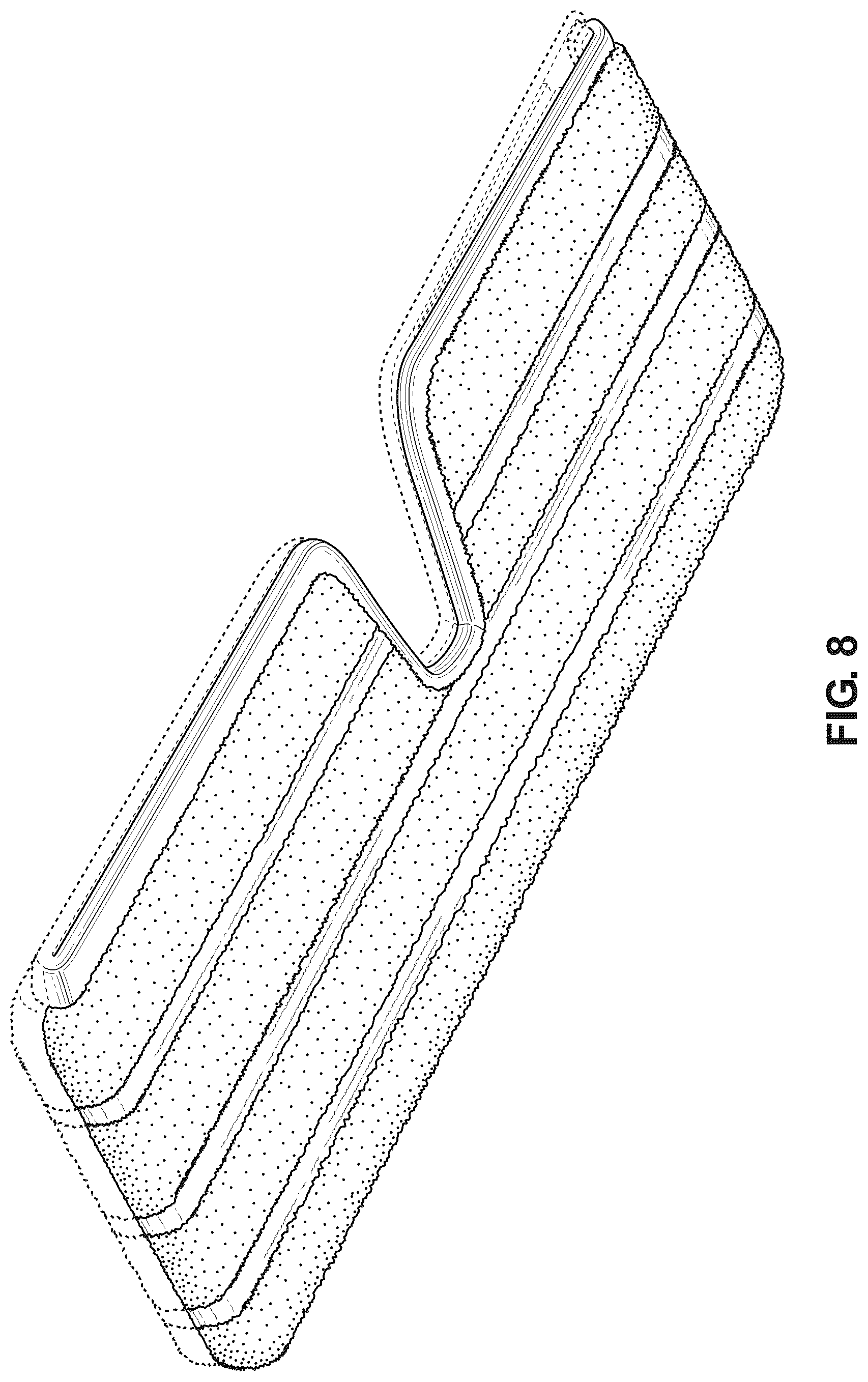 Patent USD1079167 Figure 8 – Cleaning pad for cleaning implement