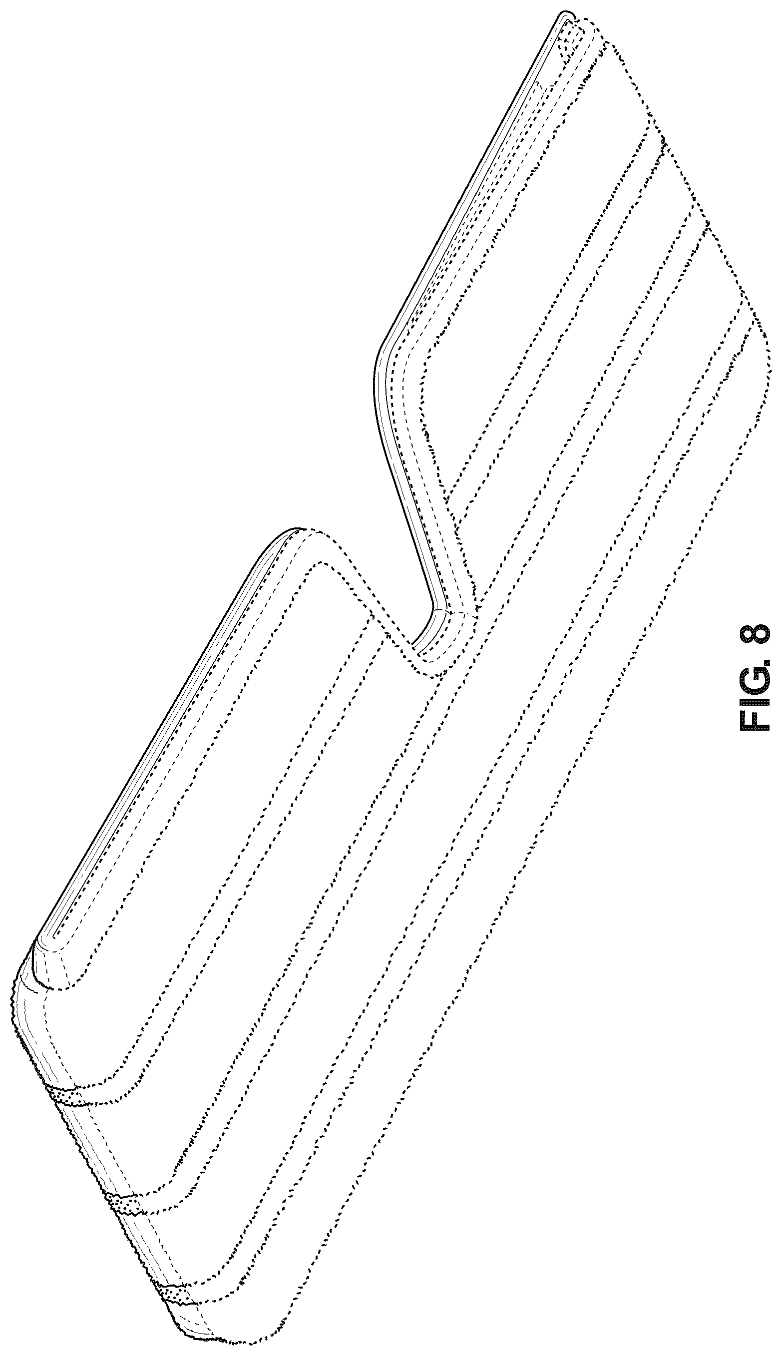 Patent USD1079168 Figure 8 – Cleaning pad for cleaning implement