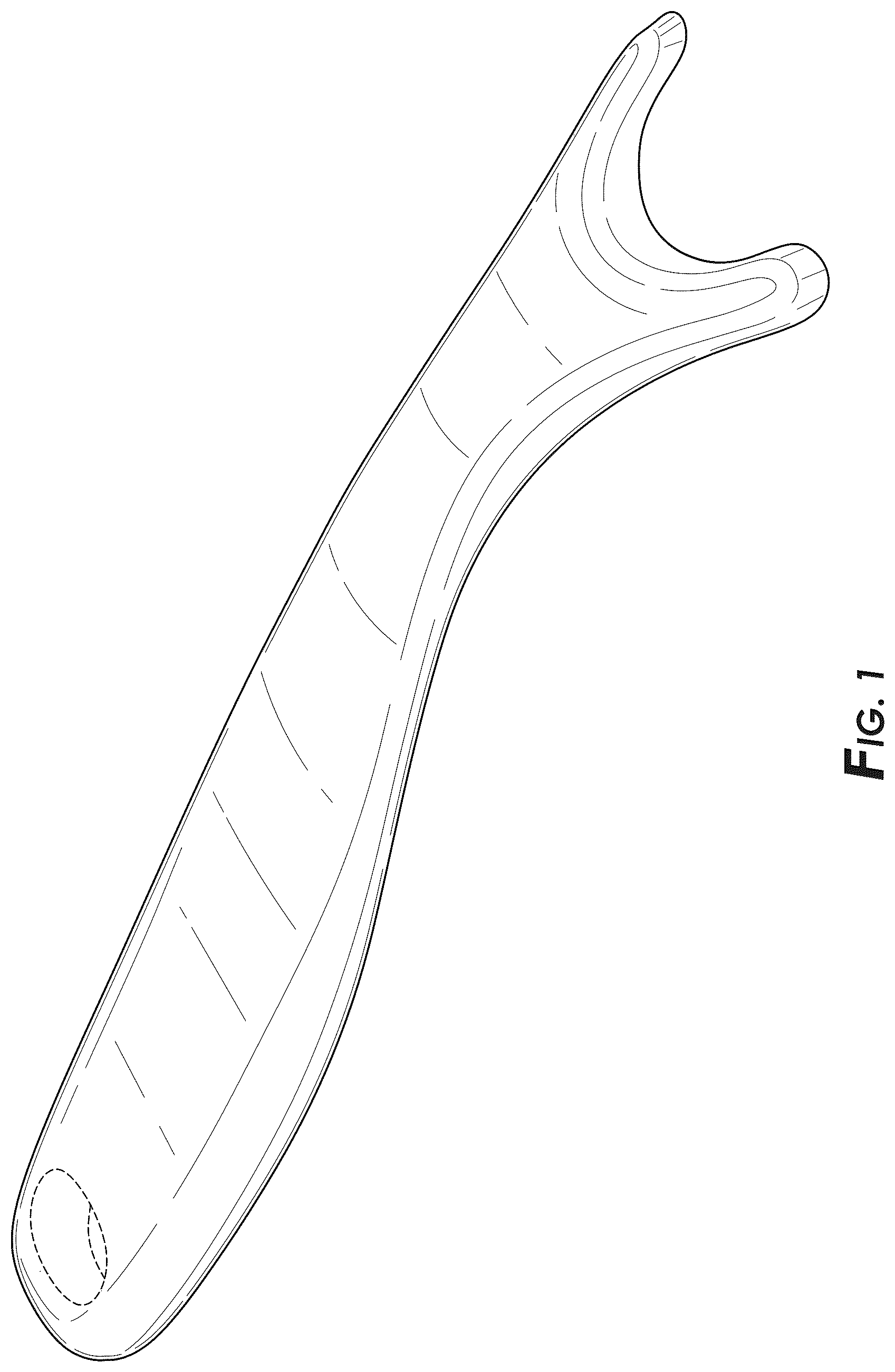 Patent USD1079170 Figure 1 – Bat wax scraper