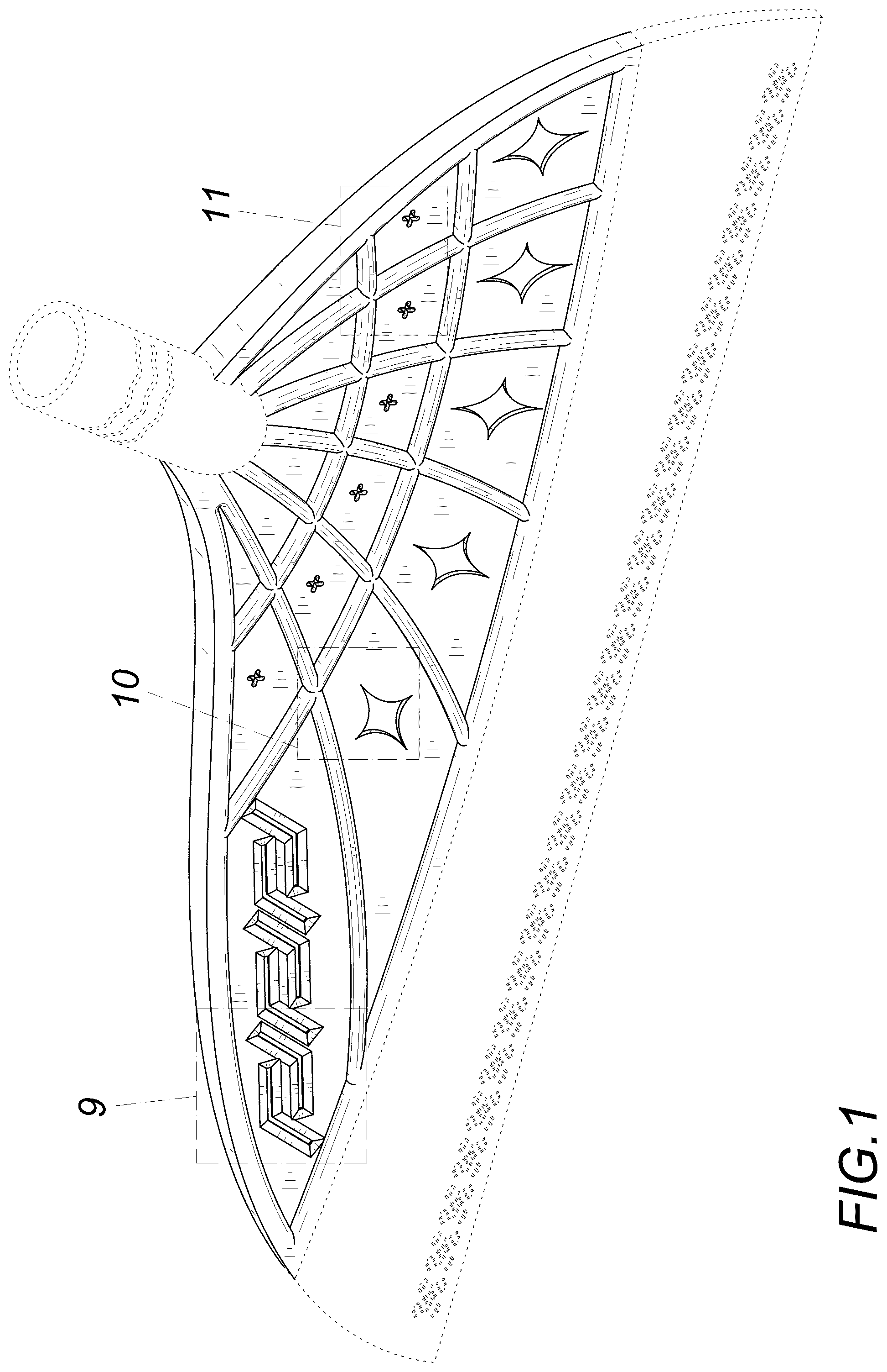 Patent USD1079171 Figure 1 – Broom