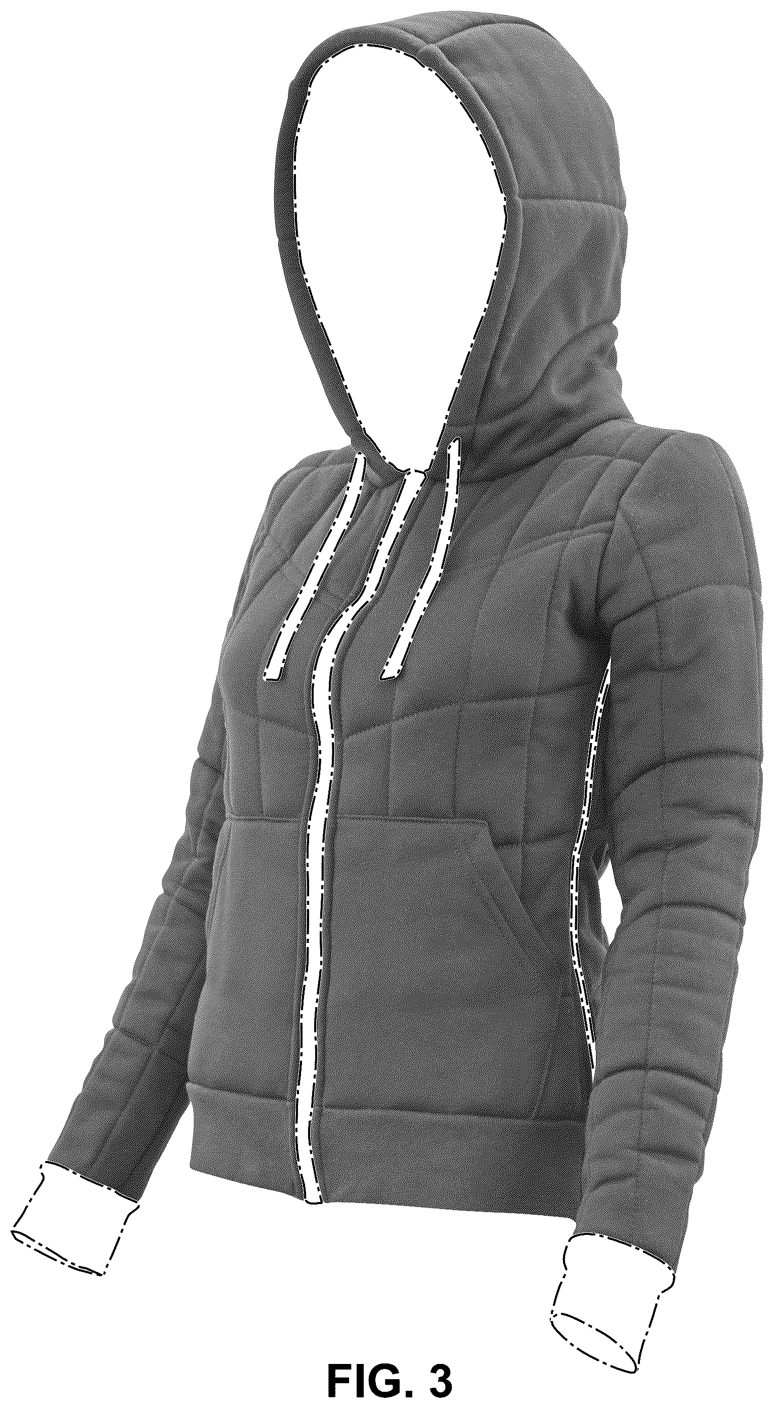 Patent USD1100422 Figure 3 – Outerwear