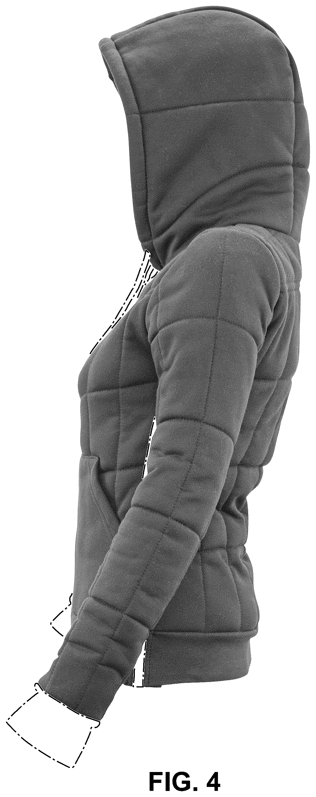 Patent USD1100422 Figure 4 – Outerwear