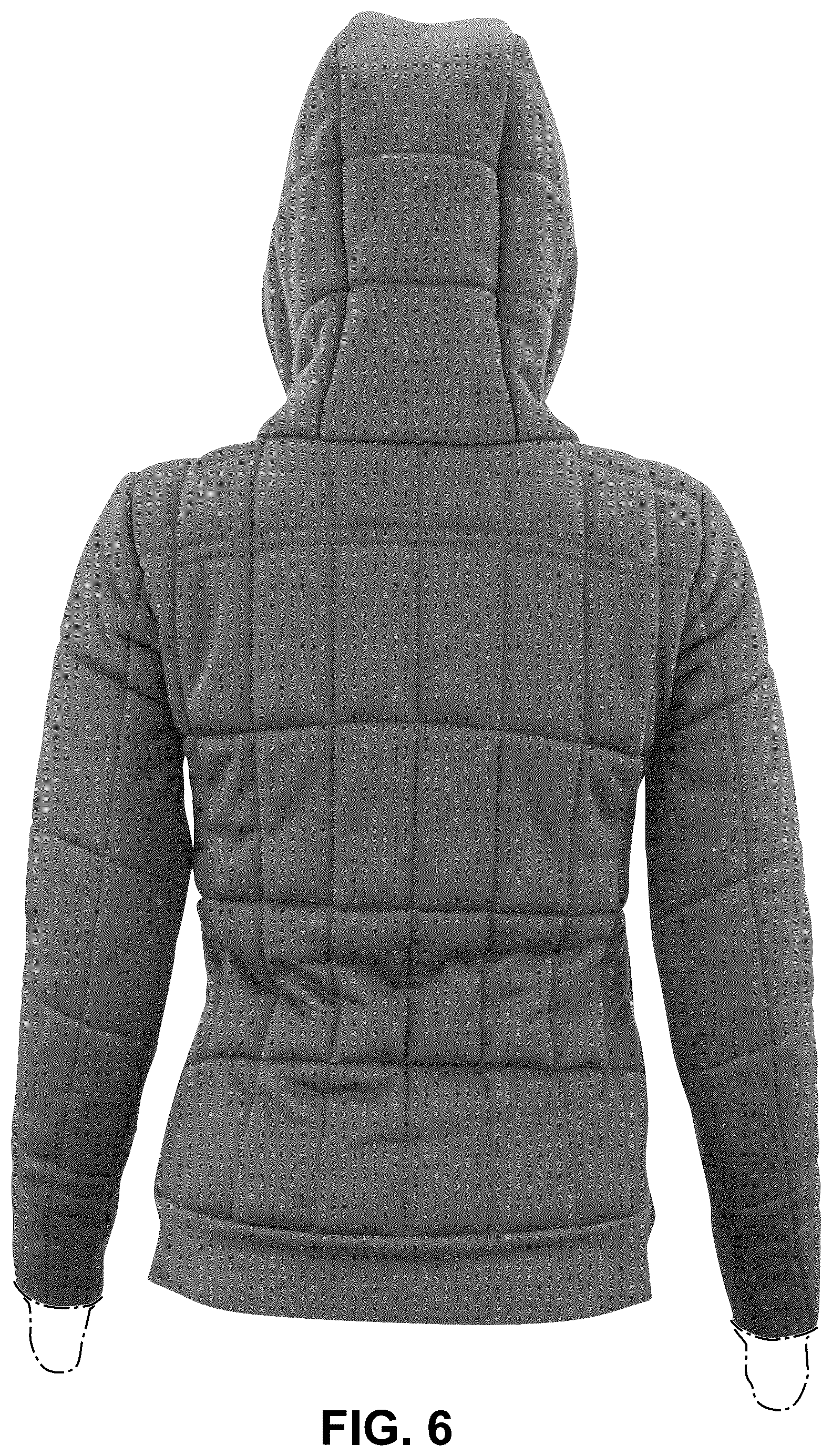 Patent USD1100422 Figure 6 – Outerwear