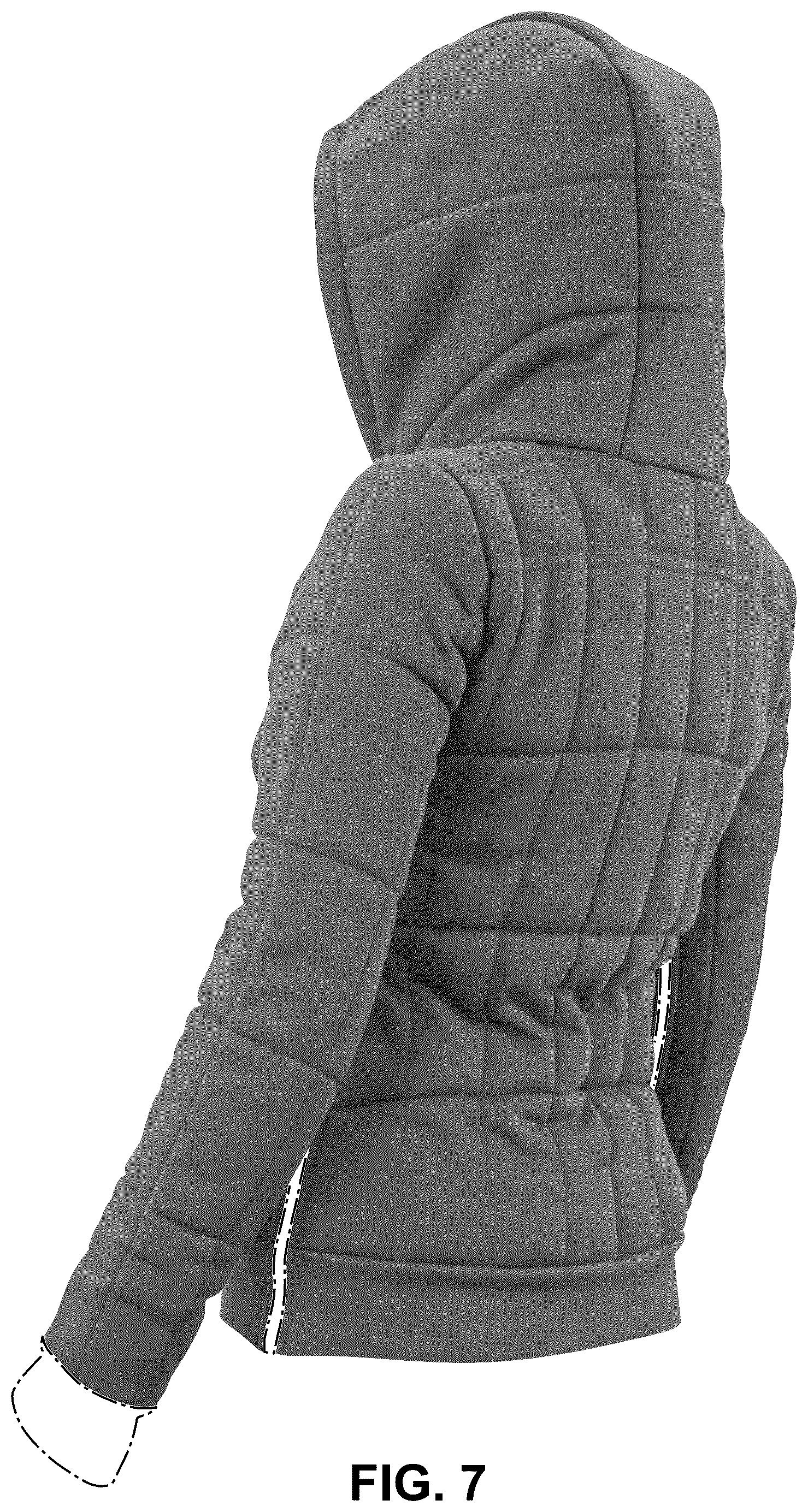 Patent USD1100422 Figure 7 – Outerwear