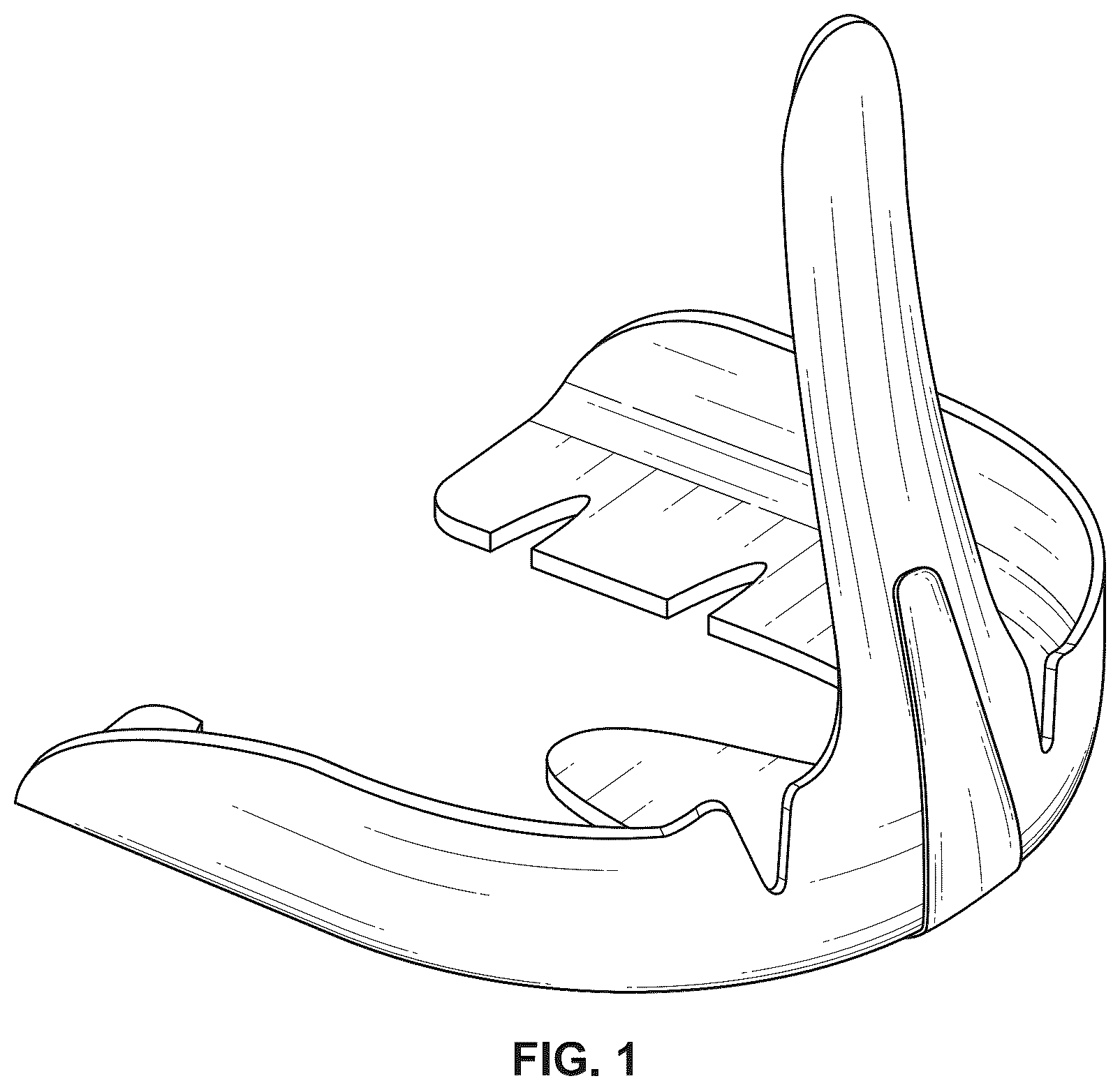 Patent USD1100432 Figure 1 – Heel counter