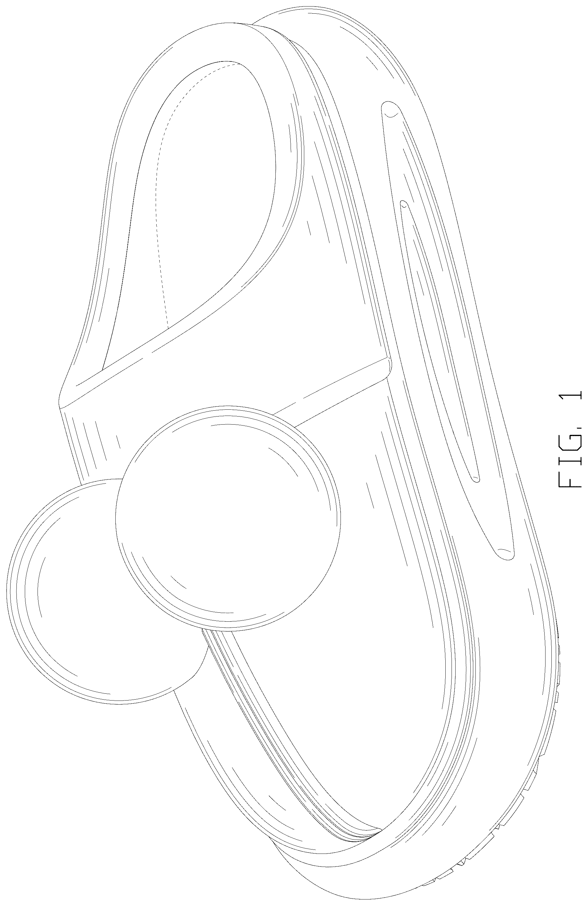 Patent USD1100443 Figure 1 – Slipper