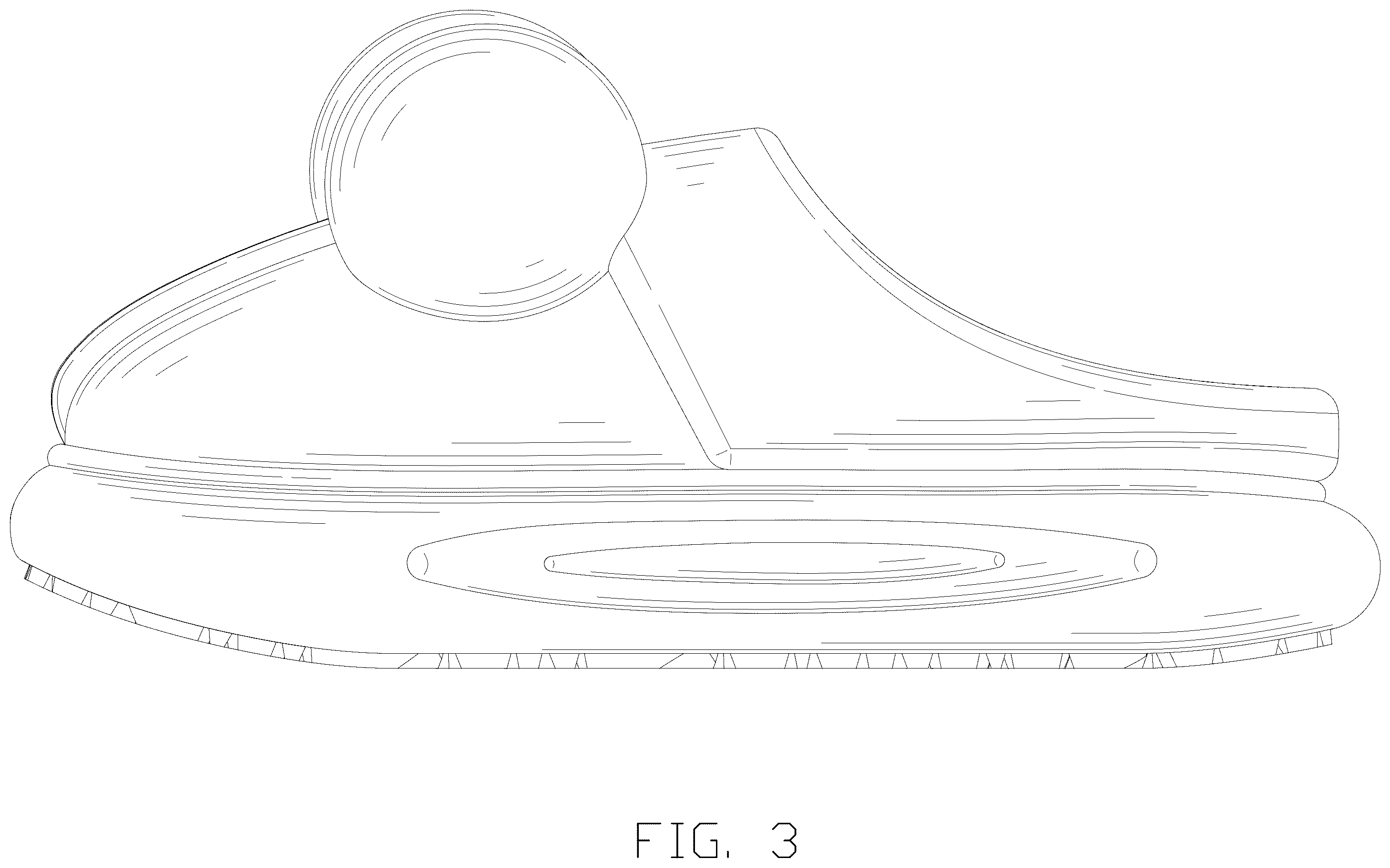 Patent USD1100443 Figure 3 – Slipper