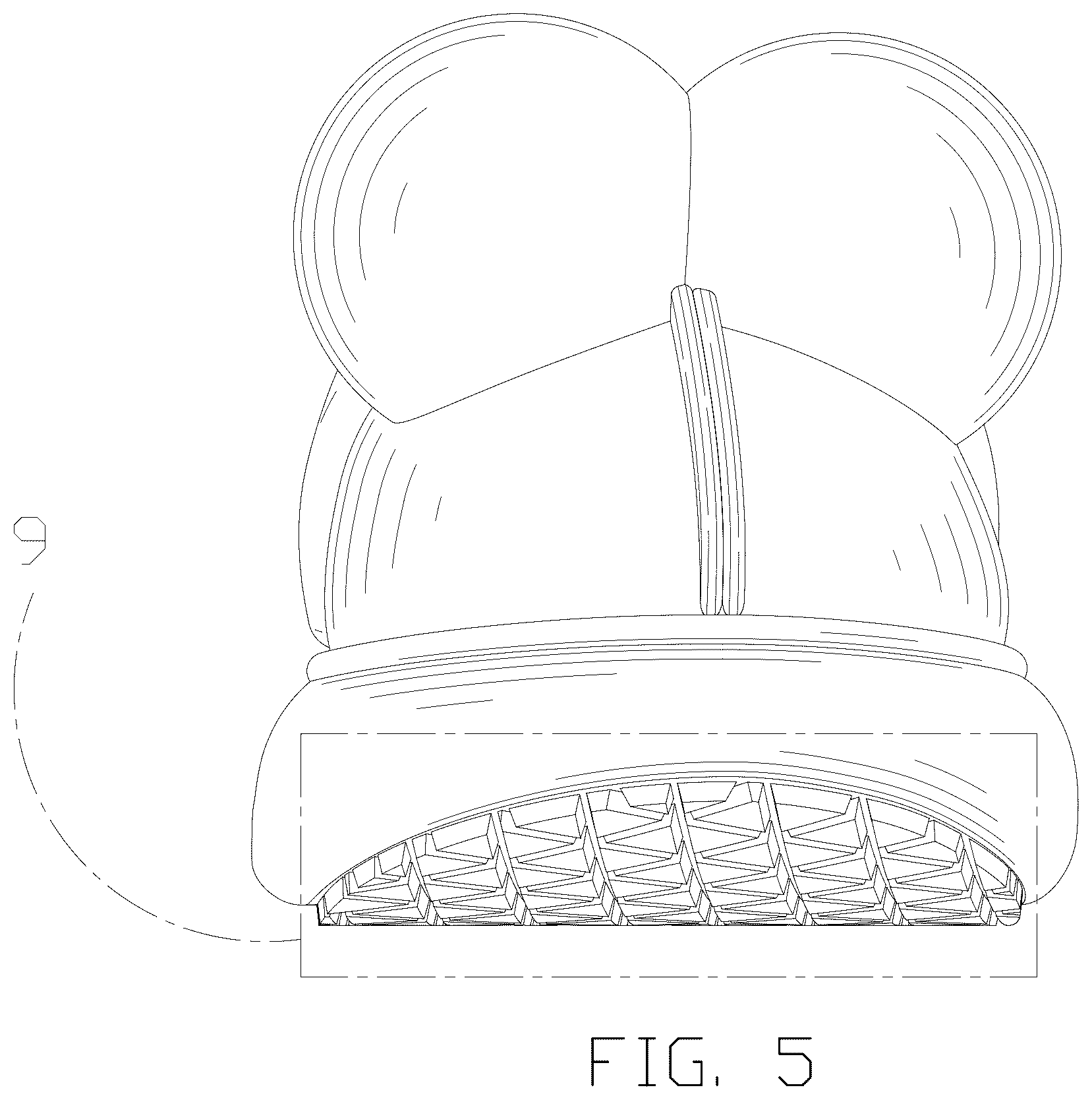 Patent USD1100443 Figure 5 – Slipper