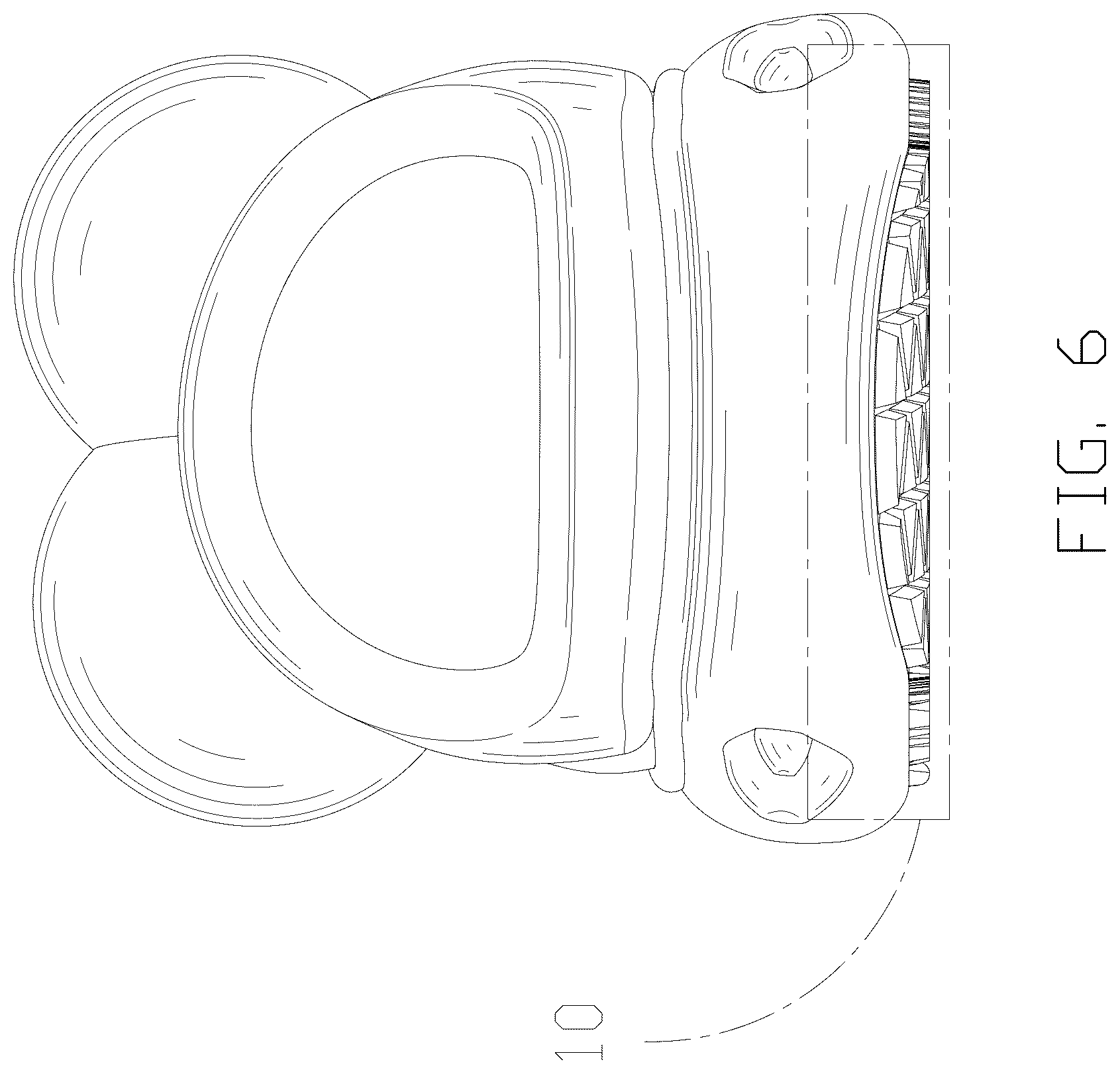 Patent USD1100443 Figure 6 – Slipper