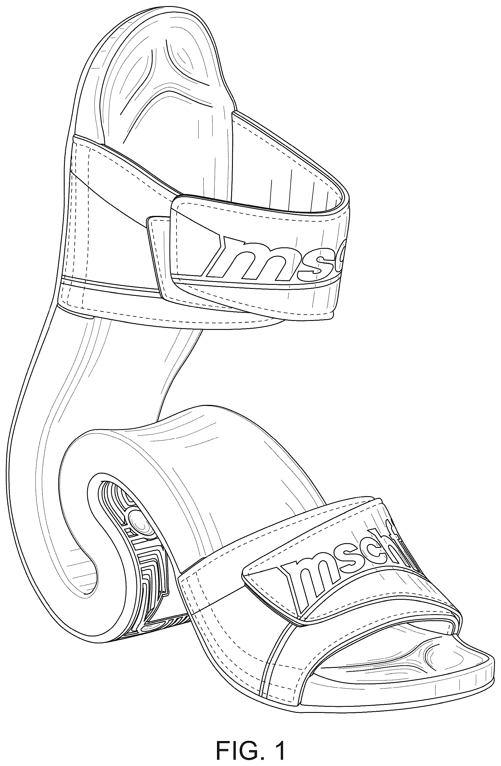 Patent USD1100448 Figure 1 – Footwear