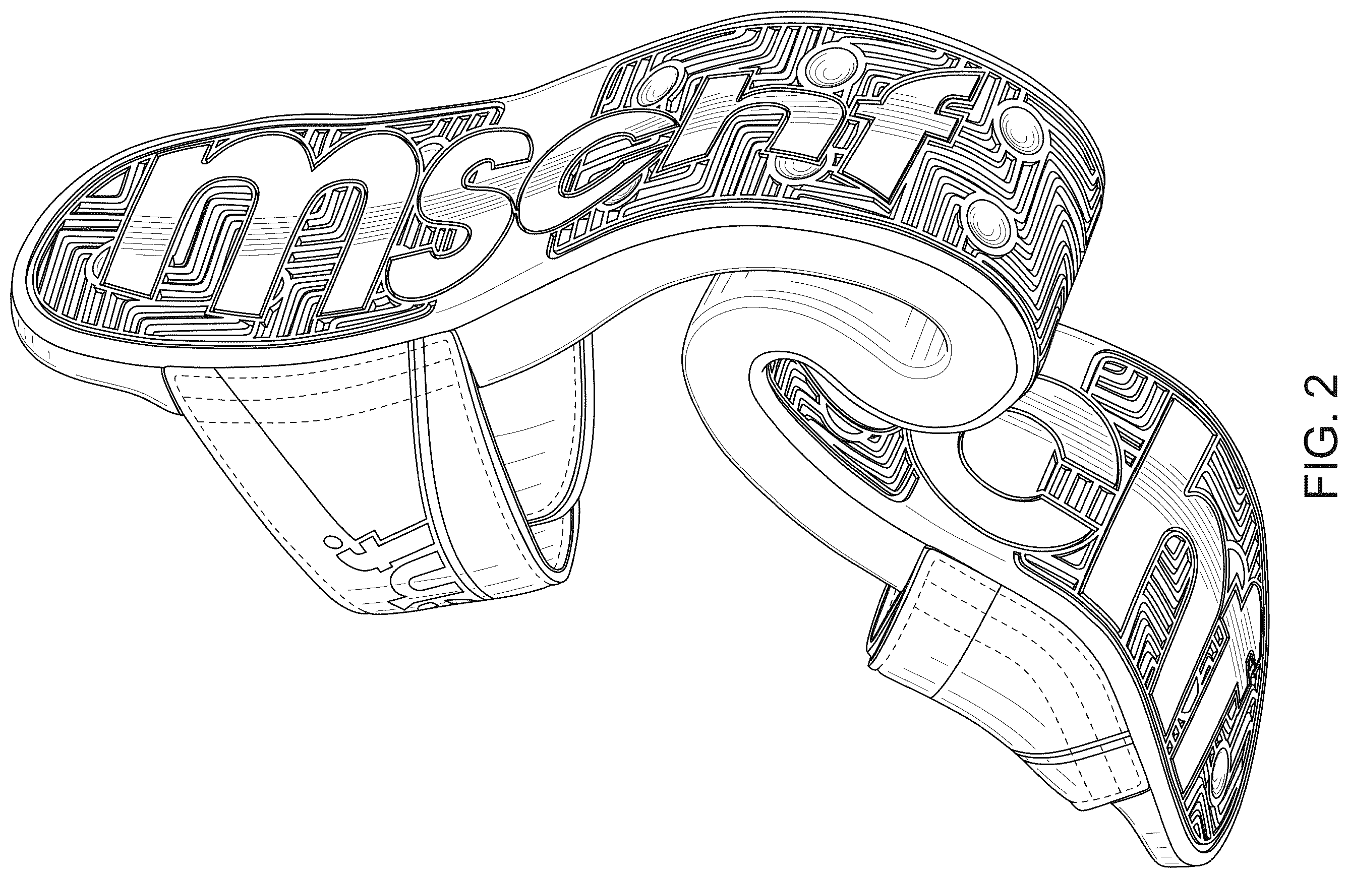 Patent USD1100448 Figure 2 – Footwear