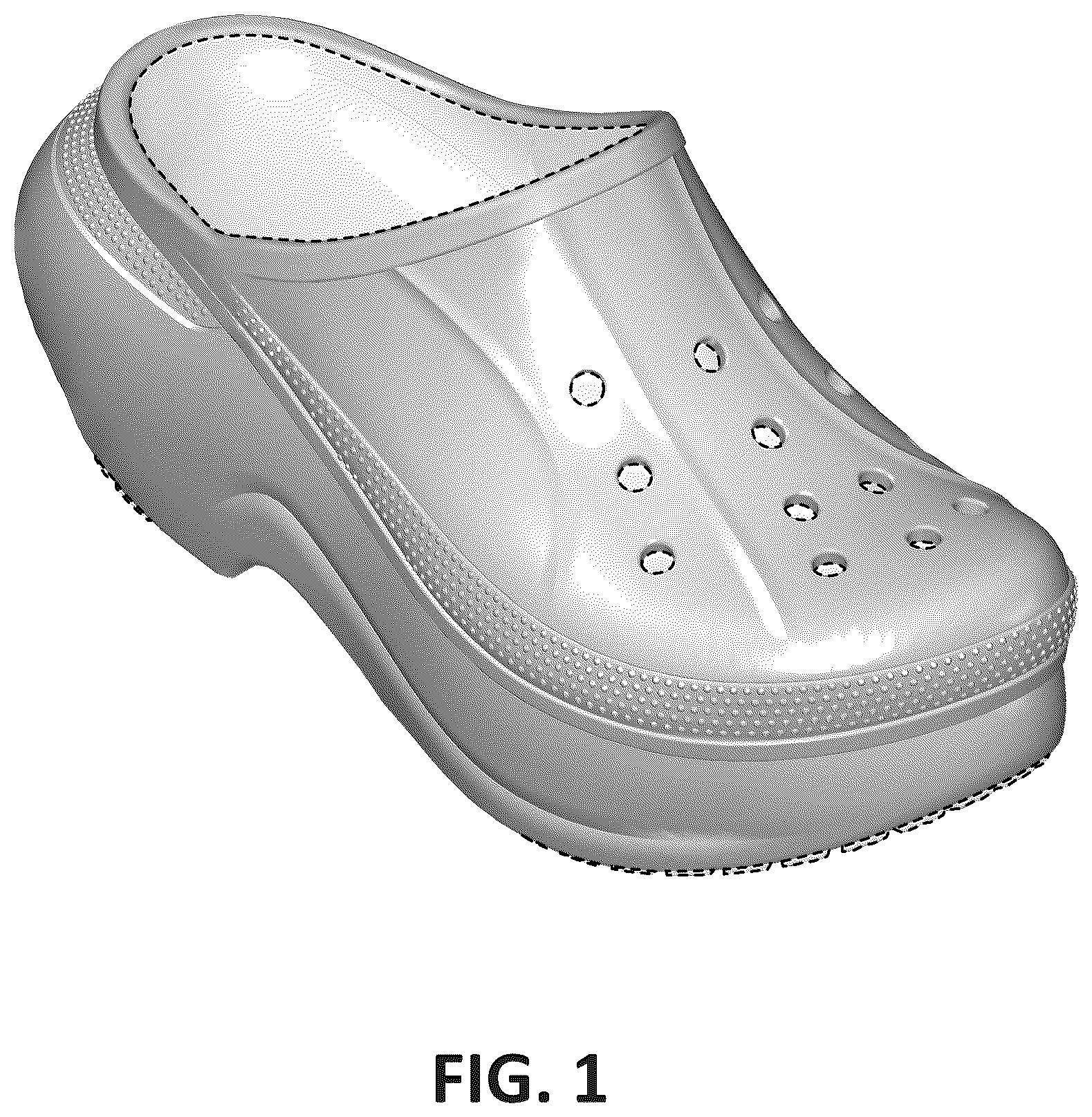 Patent USD1100449 Figure 1 – Footwear