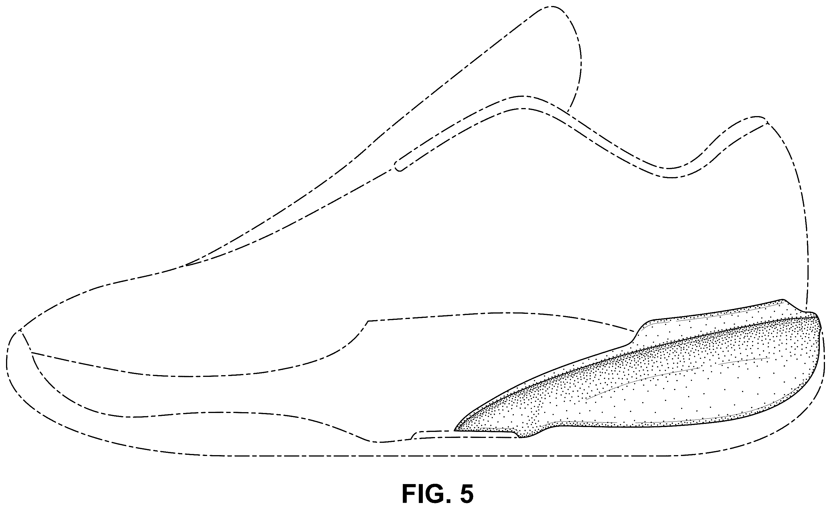 Patent USD1100453 Figure 5 – Shoe
