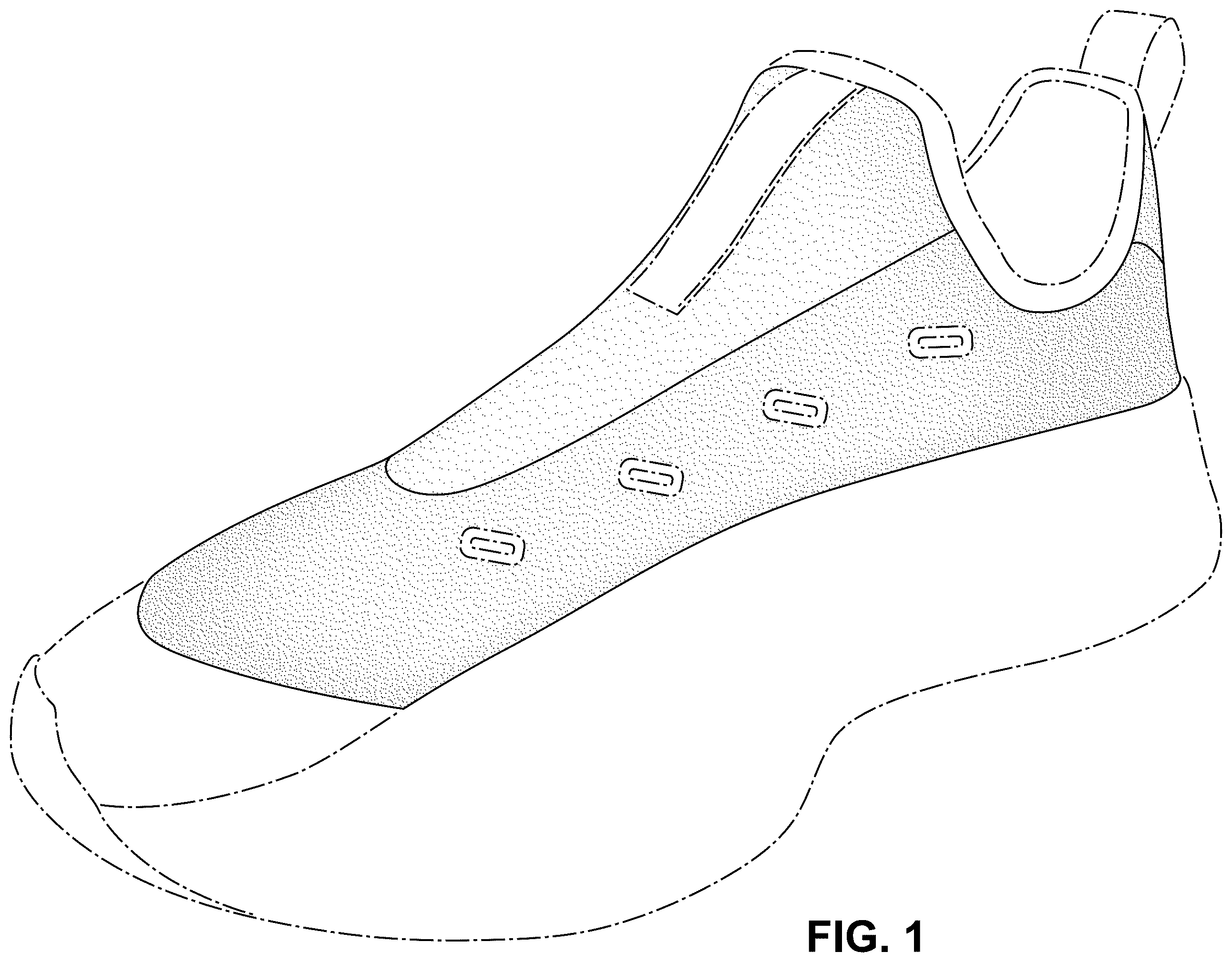 Patent USD1100467 Figure 1 – Shoe