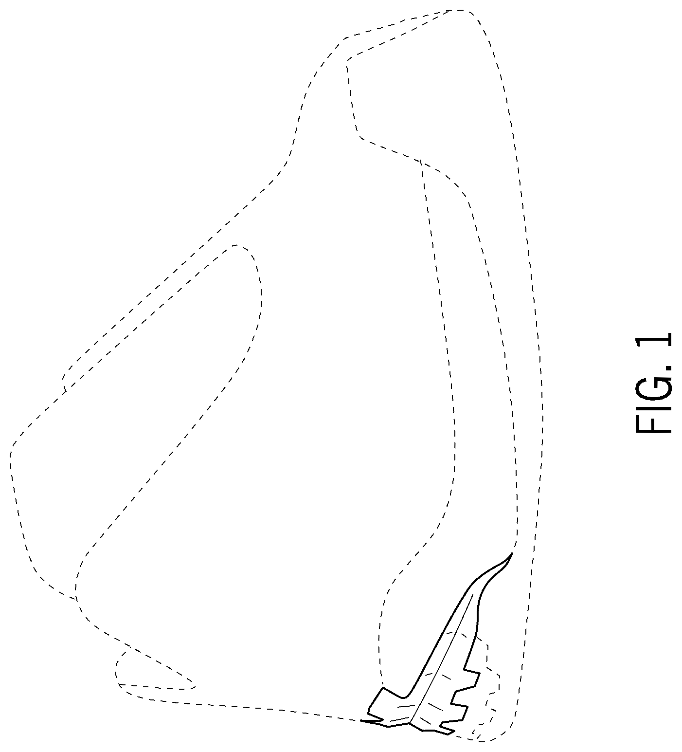 Patent USD1100470 Figure 1 – Footwear