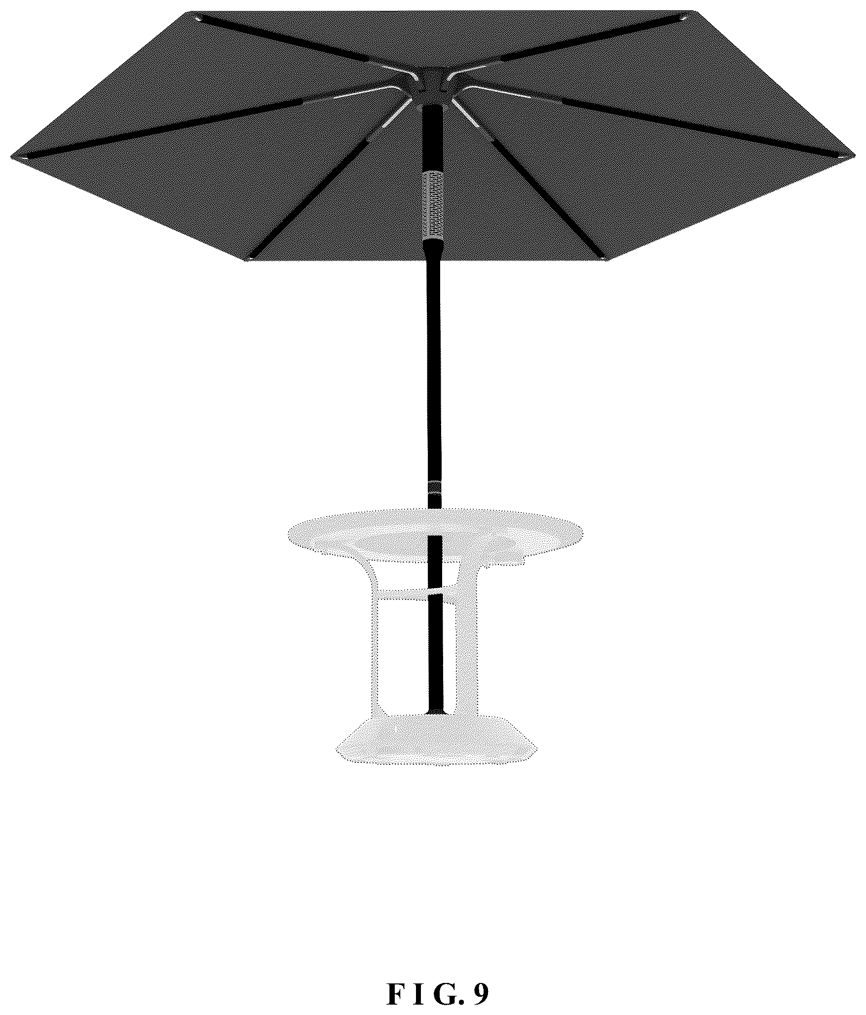 Patent USD1100481 Figure 9 – Patio umbrella