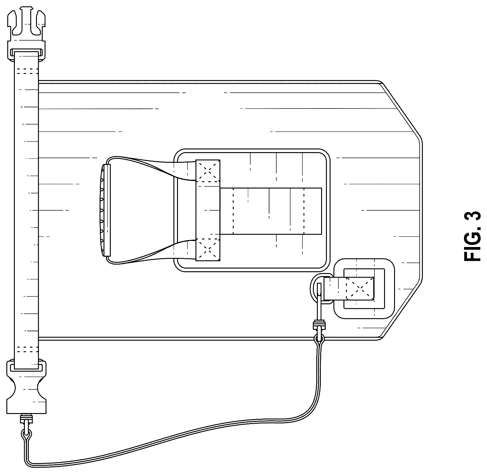 Patent USD1100486 Figure 3 – Phone tote bag