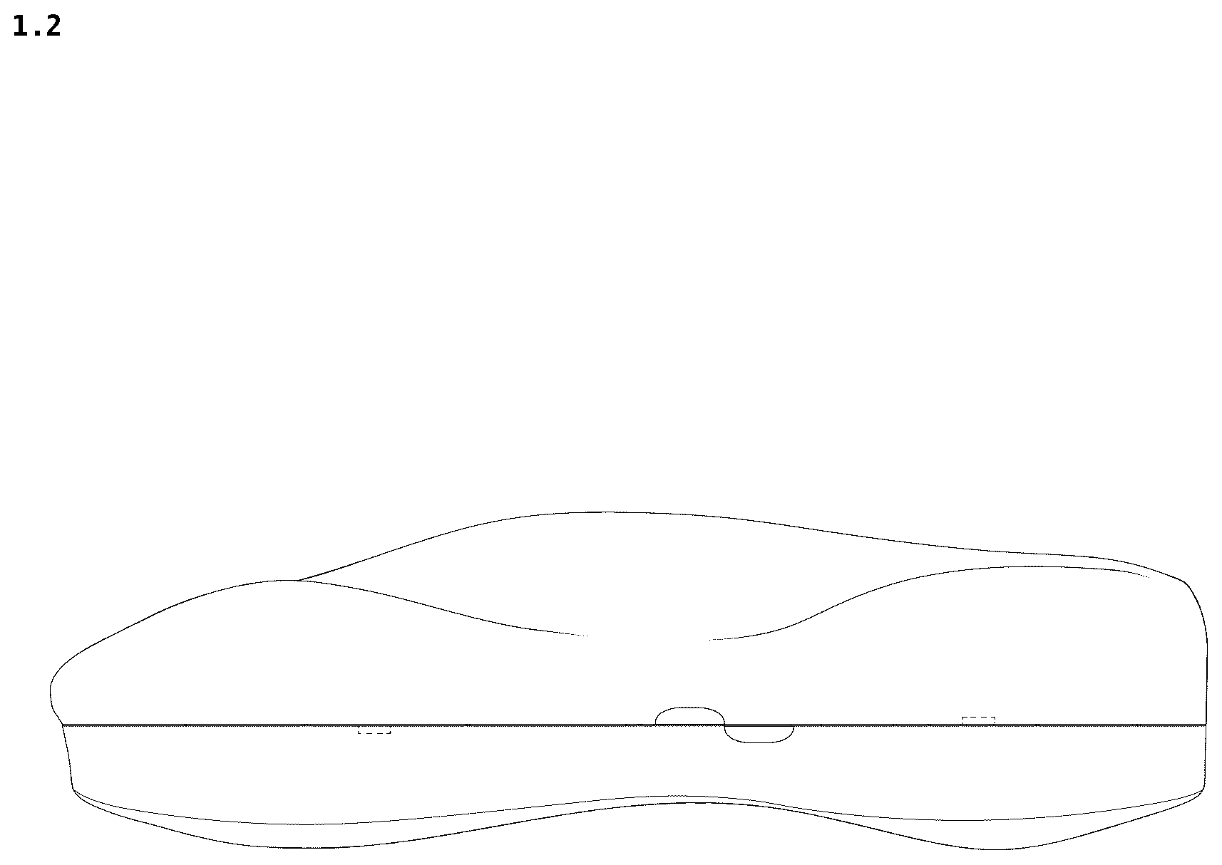 Patent USD1100493 Figure 2 – Clutch bag