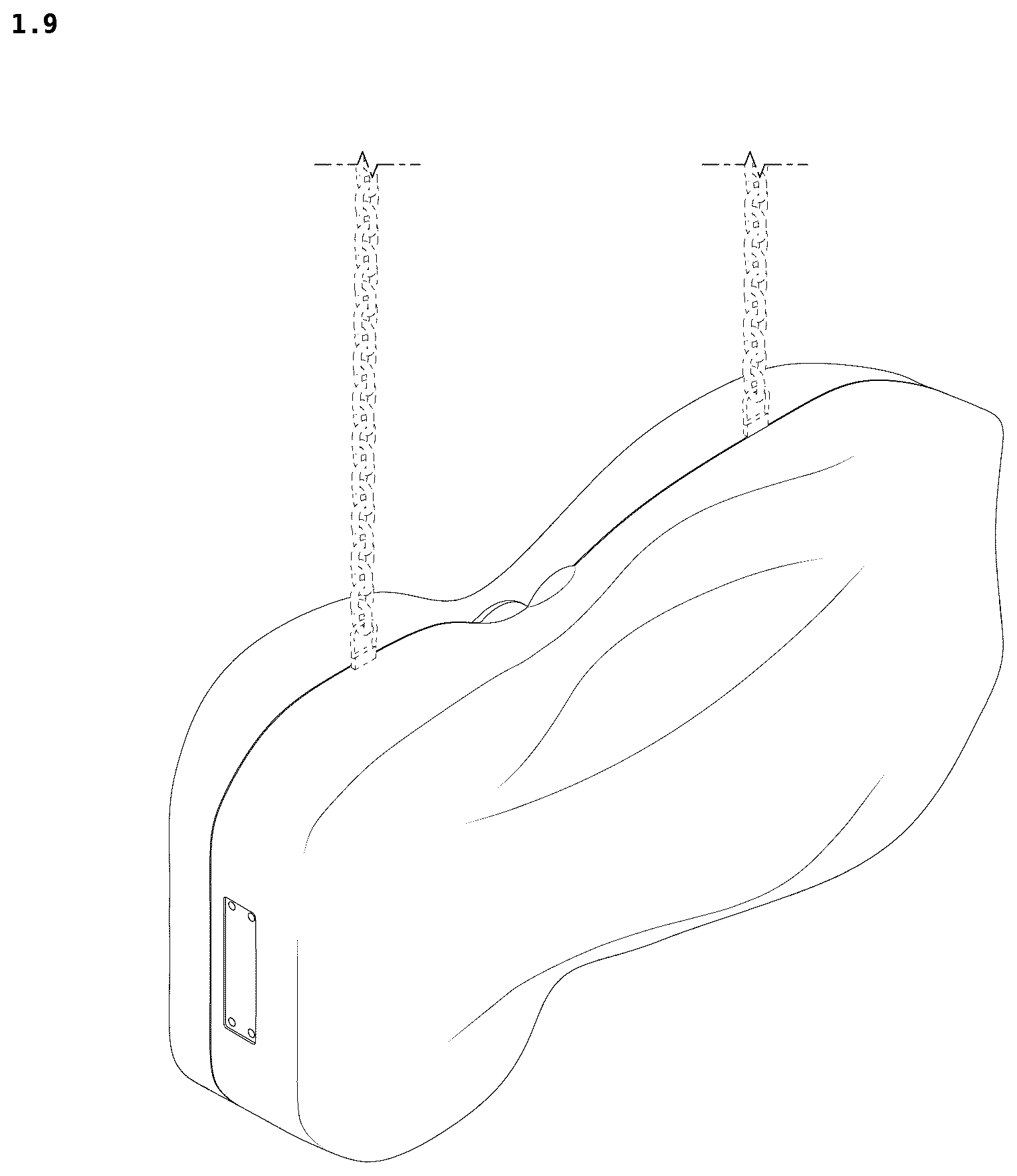 Patent USD1100493 Figure 9 – Clutch bag