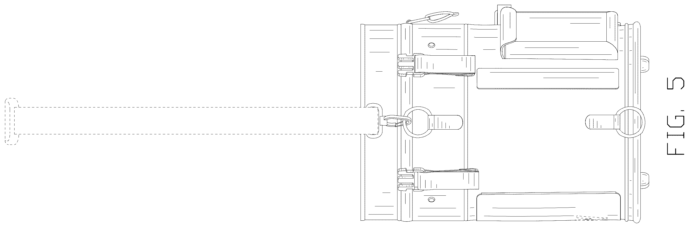 Patent USD1100497 Figure 5 – Tennis ball launch bag