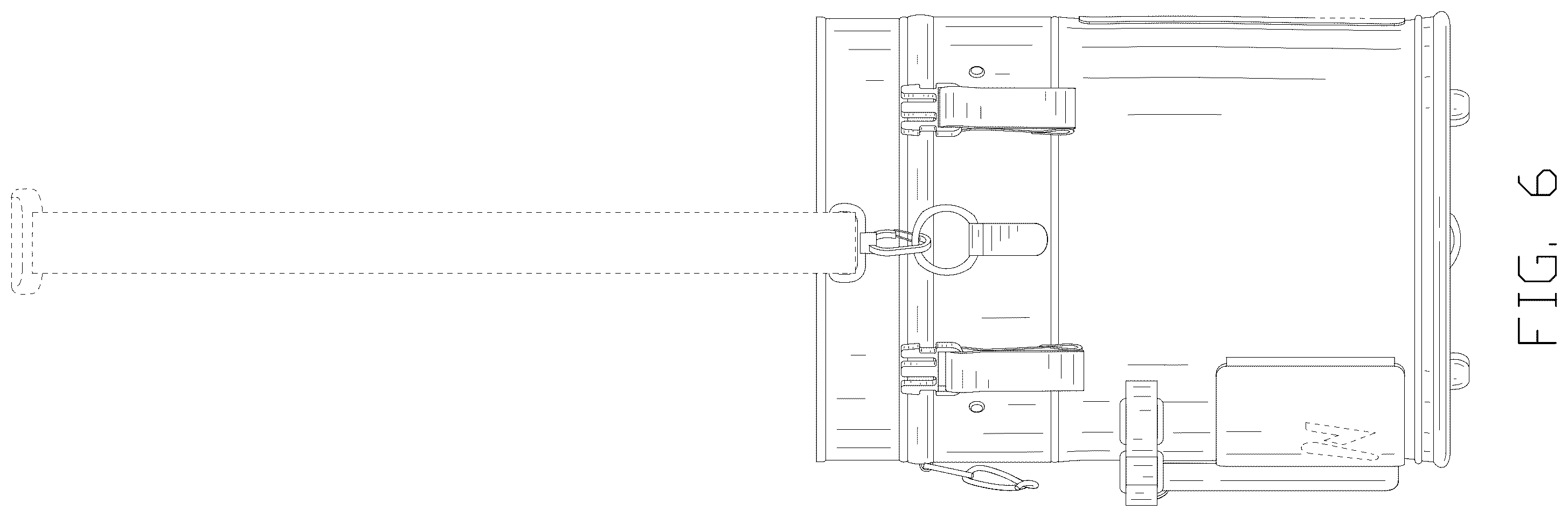 Patent USD1100497 Figure 6 – Tennis ball launch bag