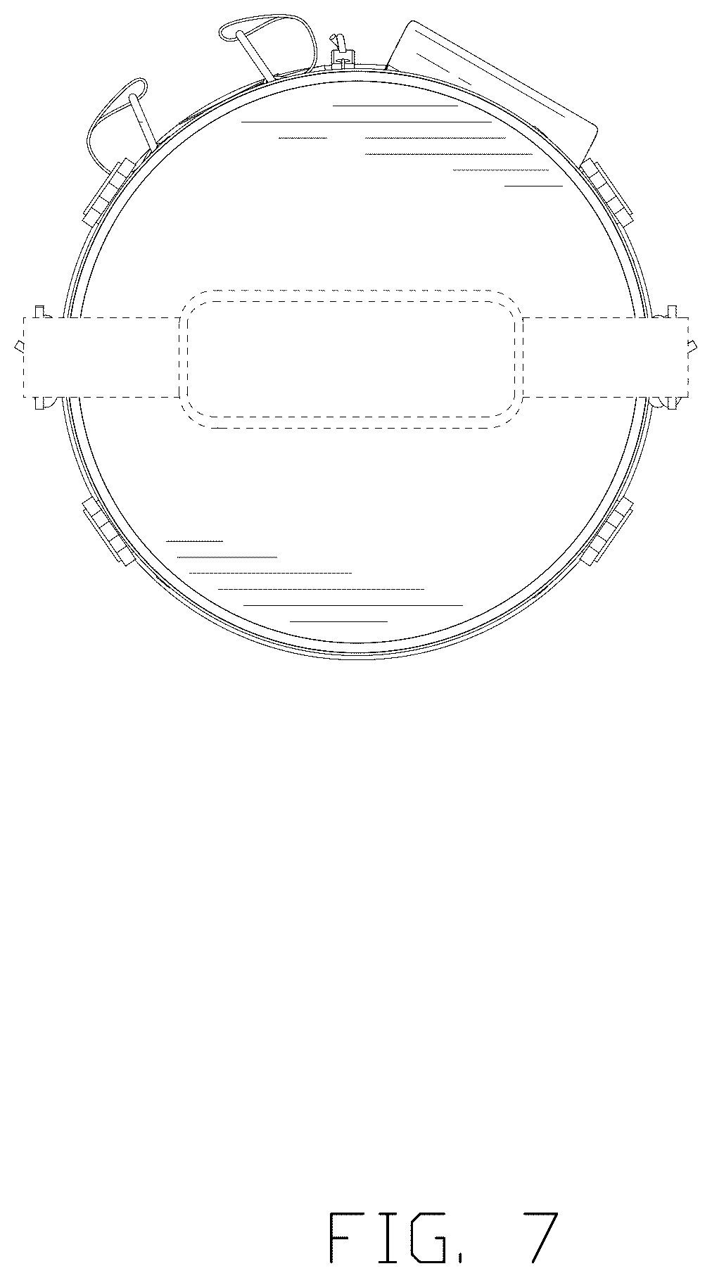 Patent USD1100497 Figure 7 – Tennis ball launch bag