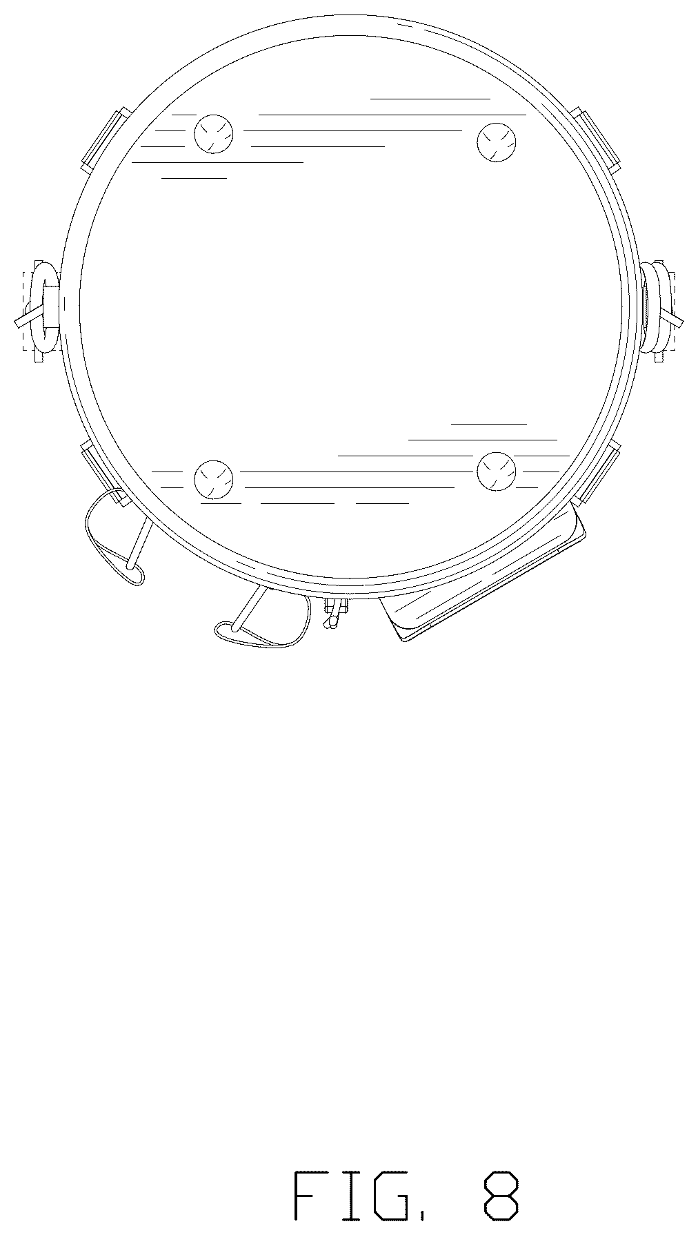 Patent USD1100497 Figure 8 – Tennis ball launch bag