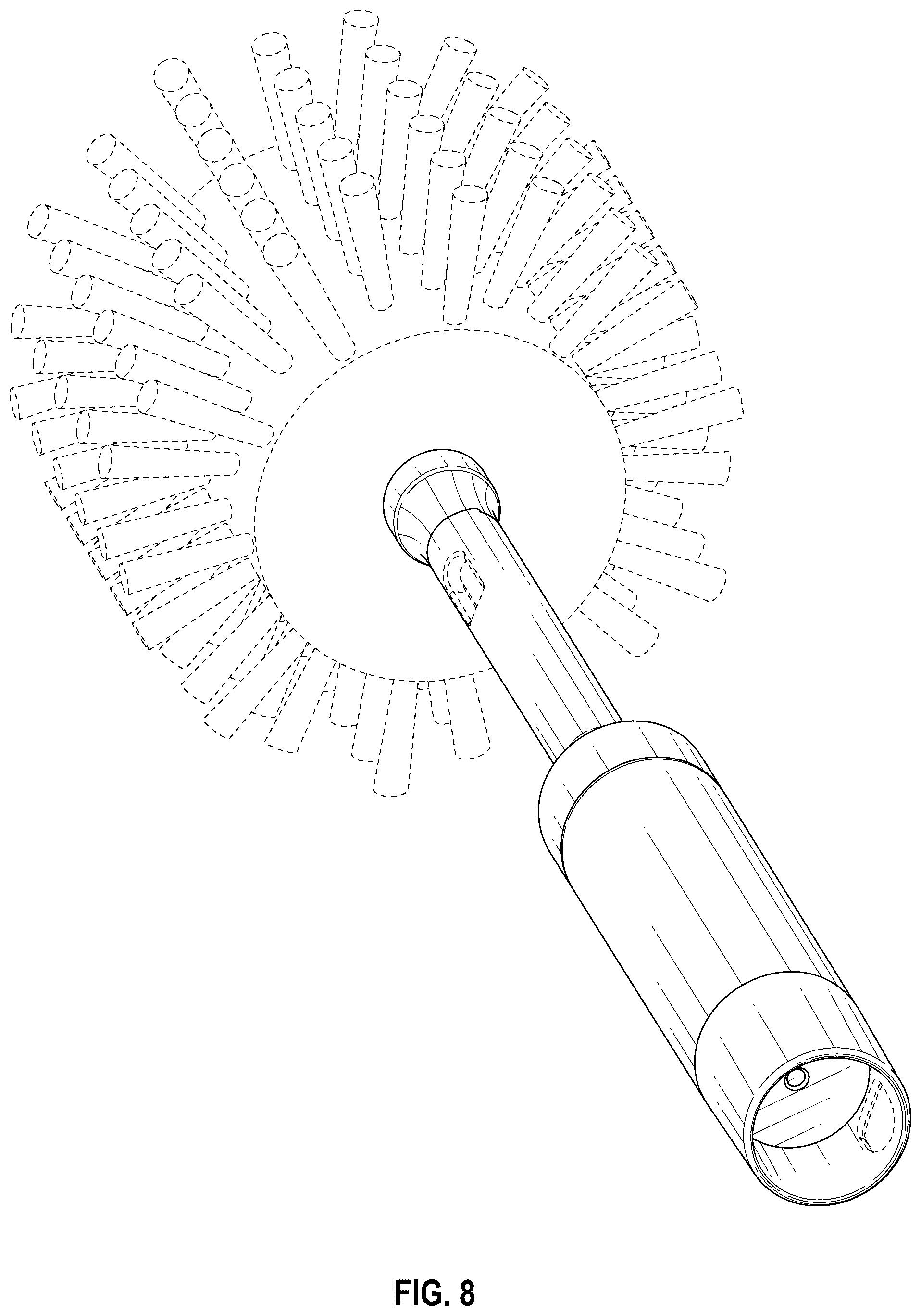 Patent USD1100509 Figure 5 – Cleaning brush