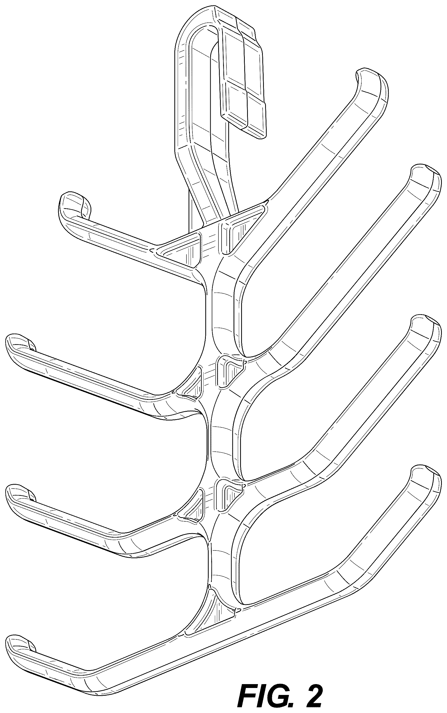 Patent USD1100515 Figure 2 – Messenger cable hanger