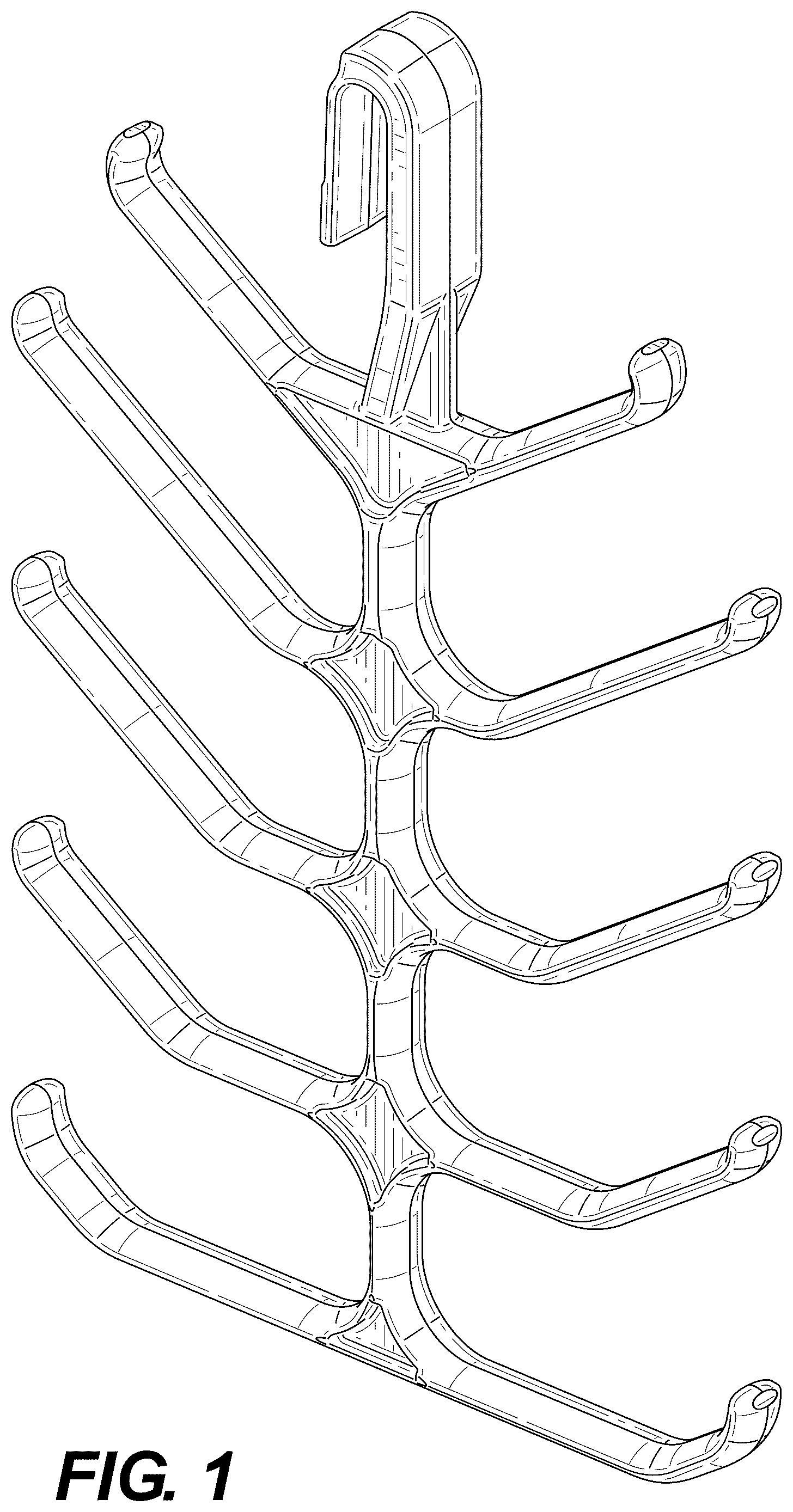Patent USD1100516 Figure 1 – Messenger cable hanger