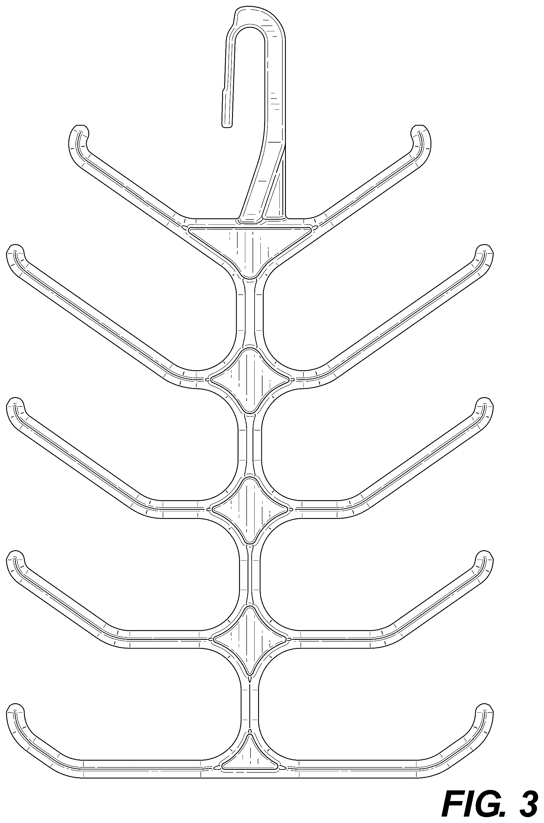 Patent USD1100516 Figure 3 – Messenger cable hanger