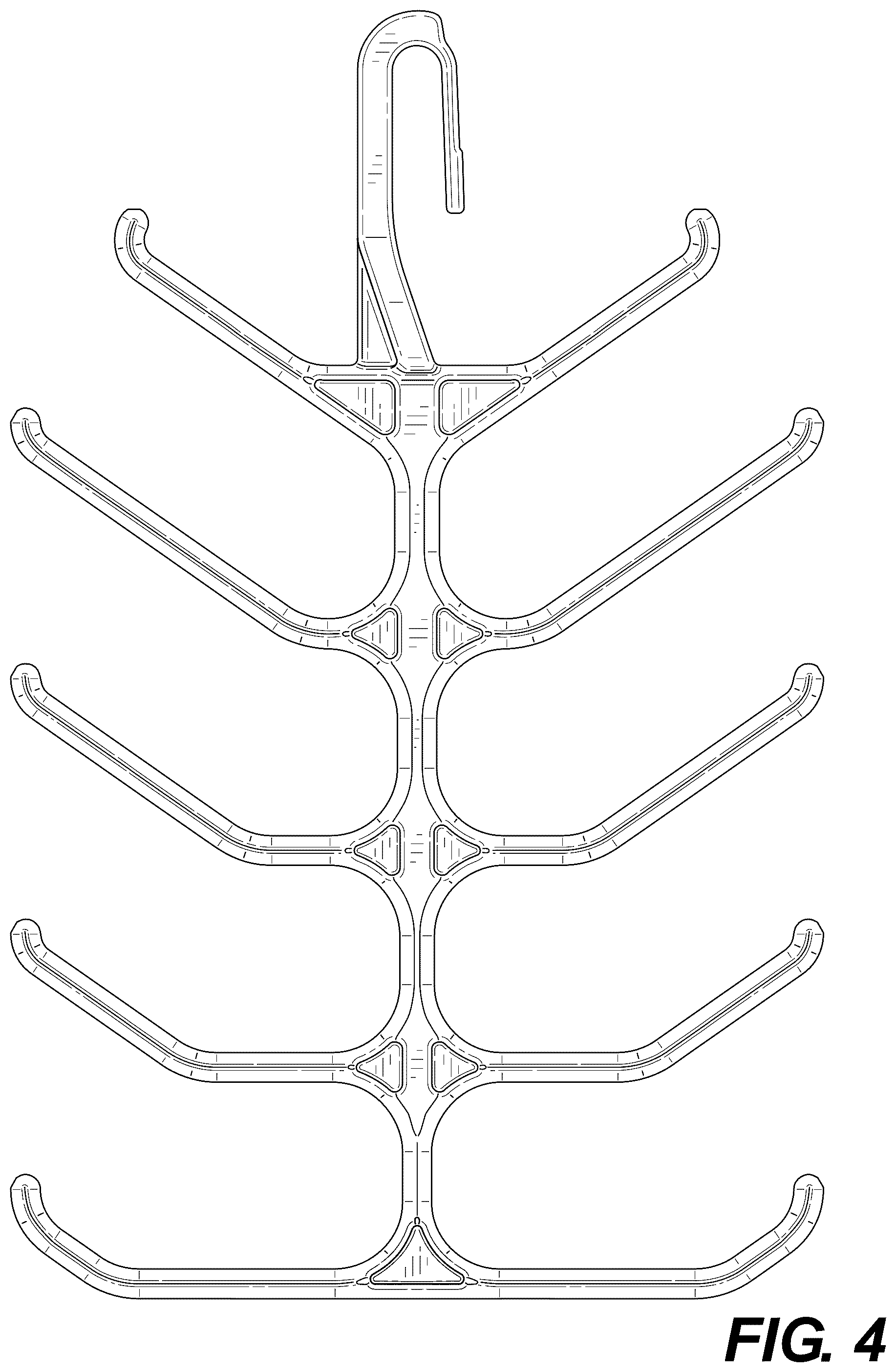 Patent USD1100516 Figure 4 – Messenger cable hanger