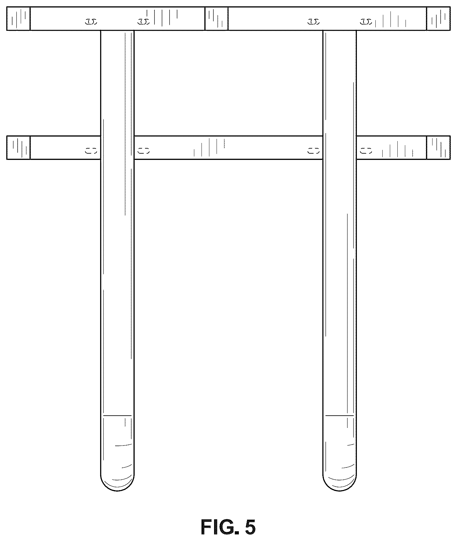 Patent USD1100525 Figure 5 – Table with attached seat