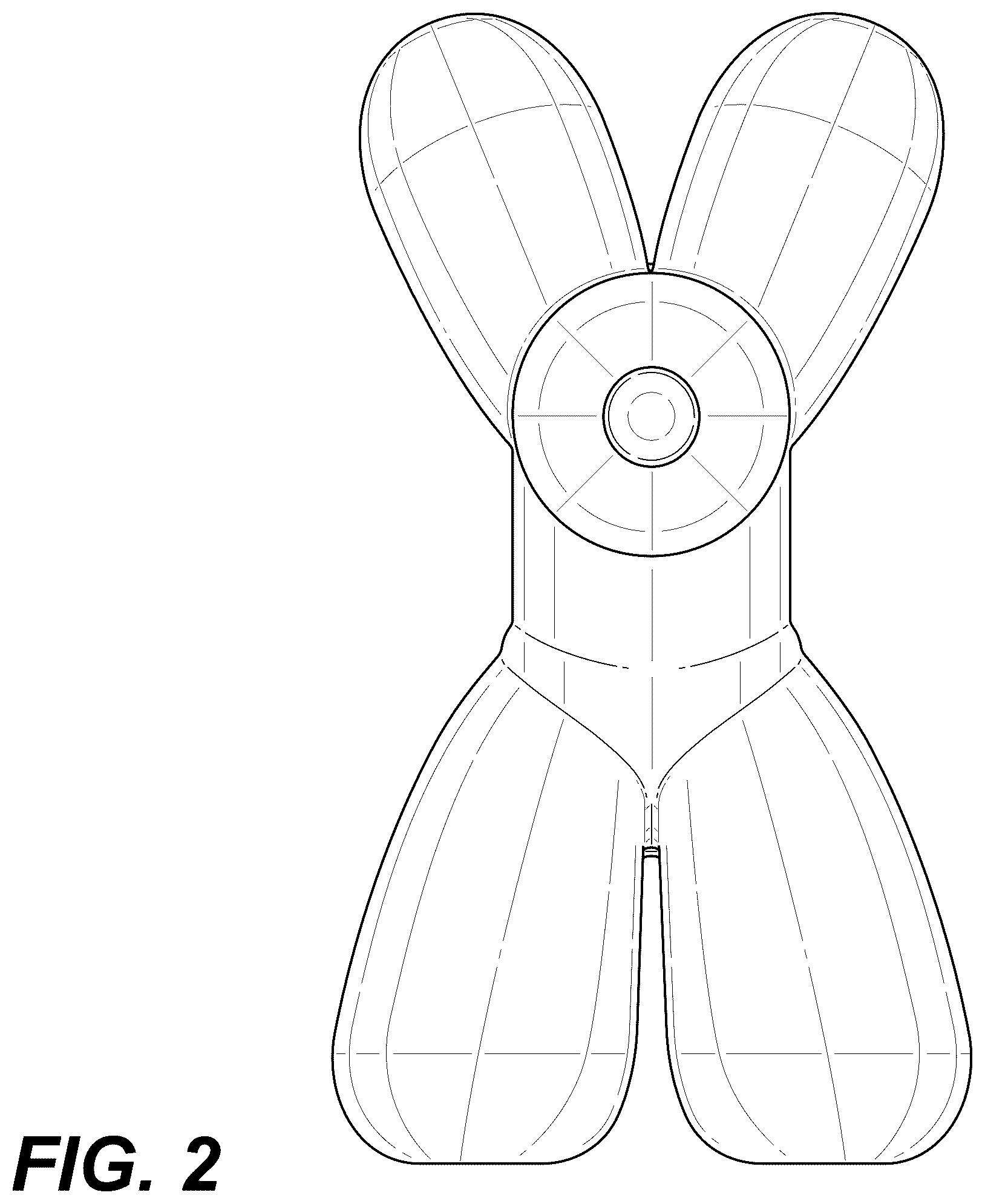 Patent USD1100537 Figure 2 – Plastic bag dispenser