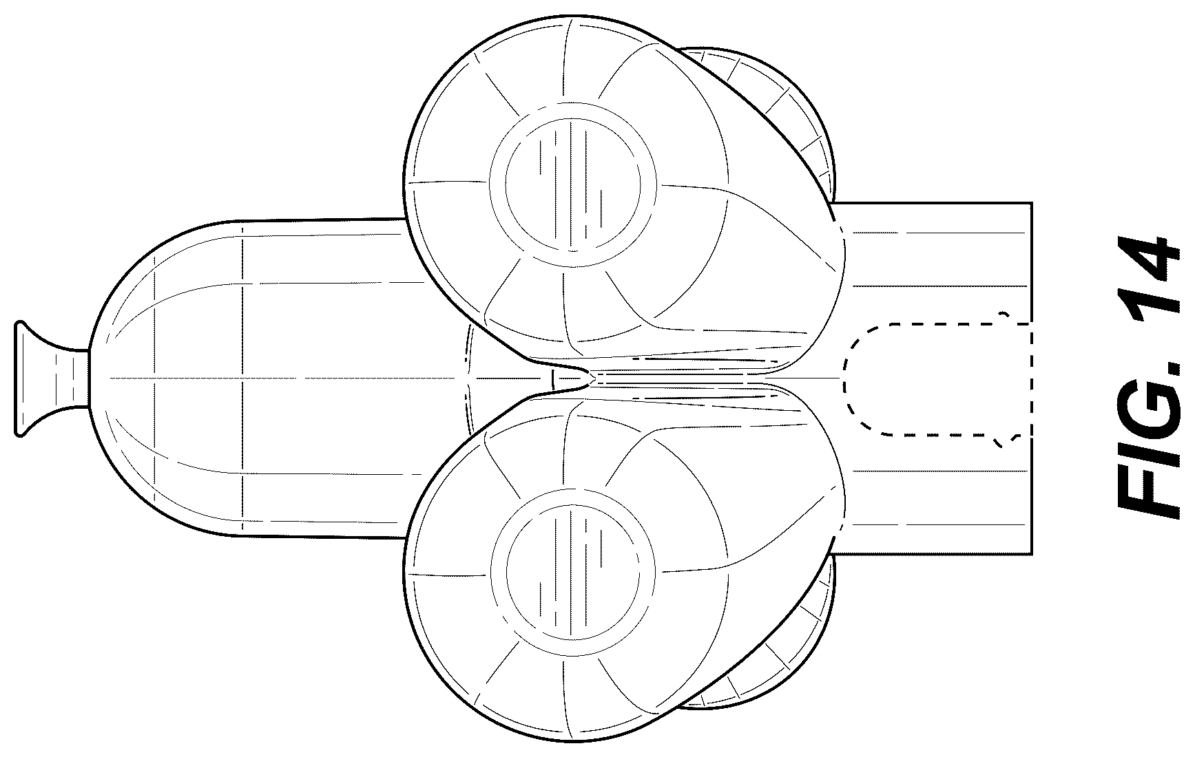 Patent USD1100537 Figure 14 – Plastic bag dispenser